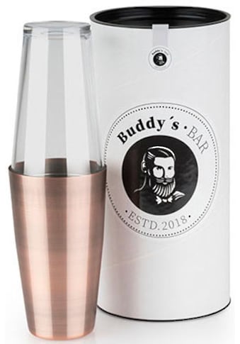 Buddy's Cocktail Shaker »Buddy´s Bar - Boston«, 700 ml Becher + 400 ml Glas, Kupfer antik kaufen