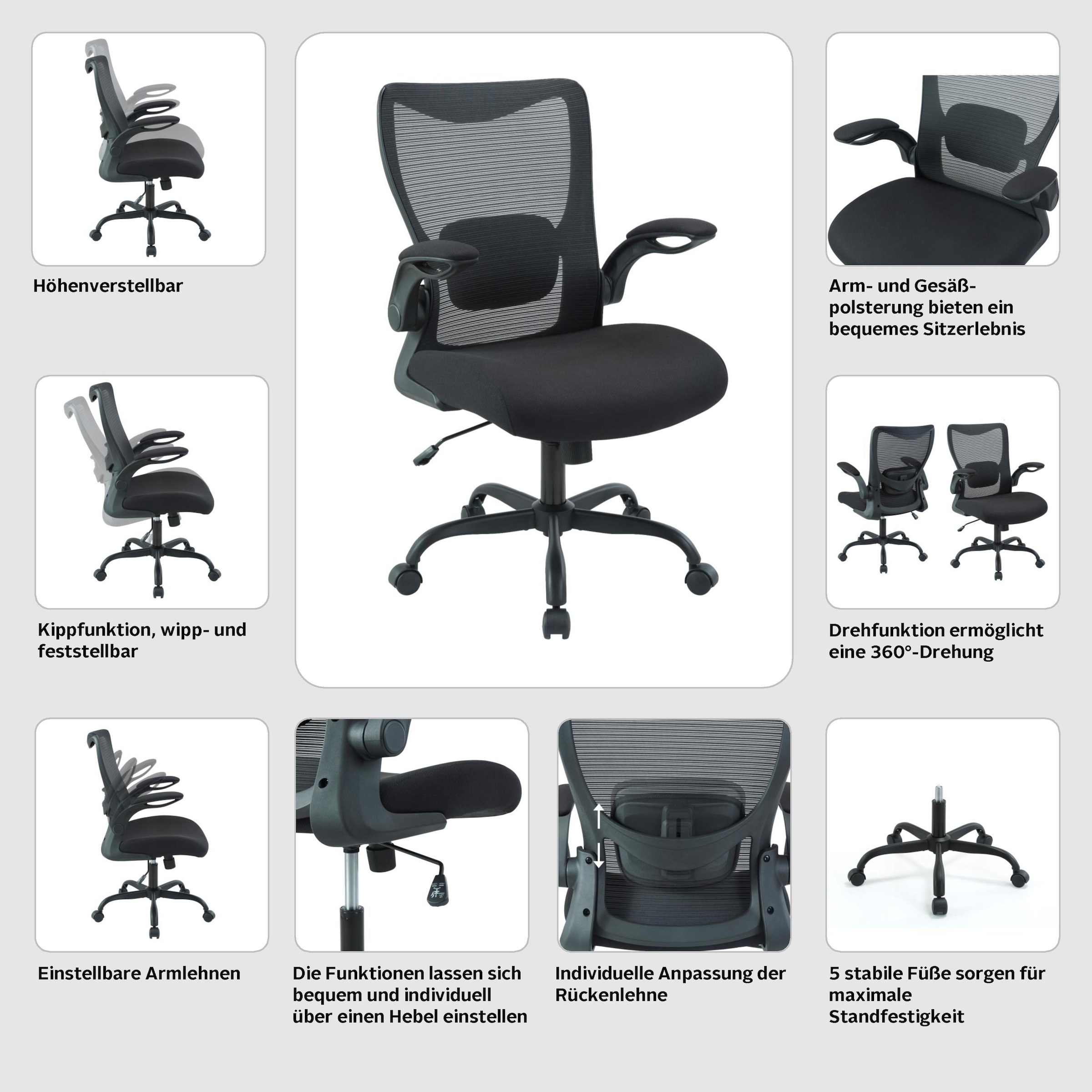 INOSIGN Bürostuhl »KEADY«, ergonomische Sitzhaltung, besonders atmungsaktiv