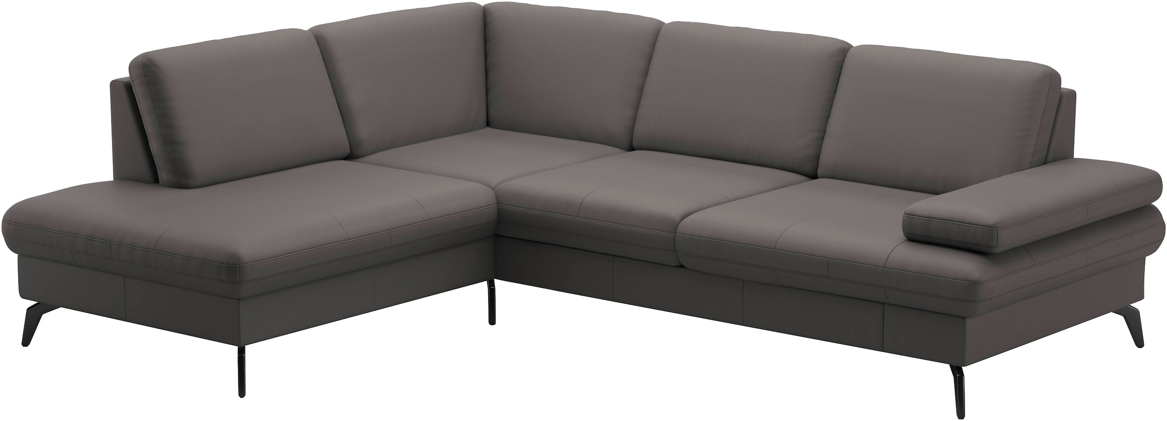 sit&more Ecksofa »Morris L-Form, inkl. Sitztiefenverstellung«, wahlweise mit Armteilverstellung, Bettfunktion & Bettkasten