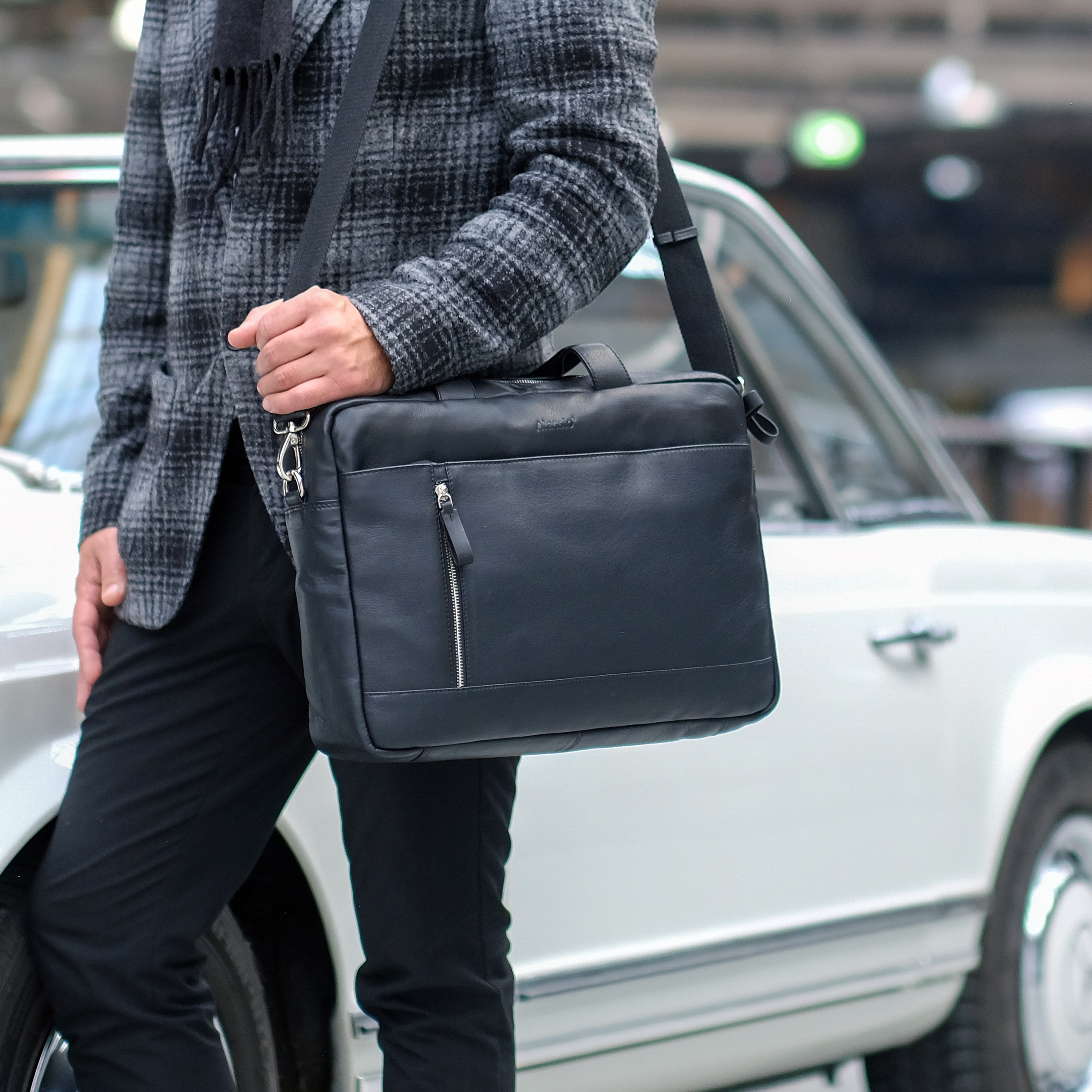 Alassio® Laptoptasche »TIBER«, Laptoptasche Dokumententasche Büro Organizer Bag Schultertasche