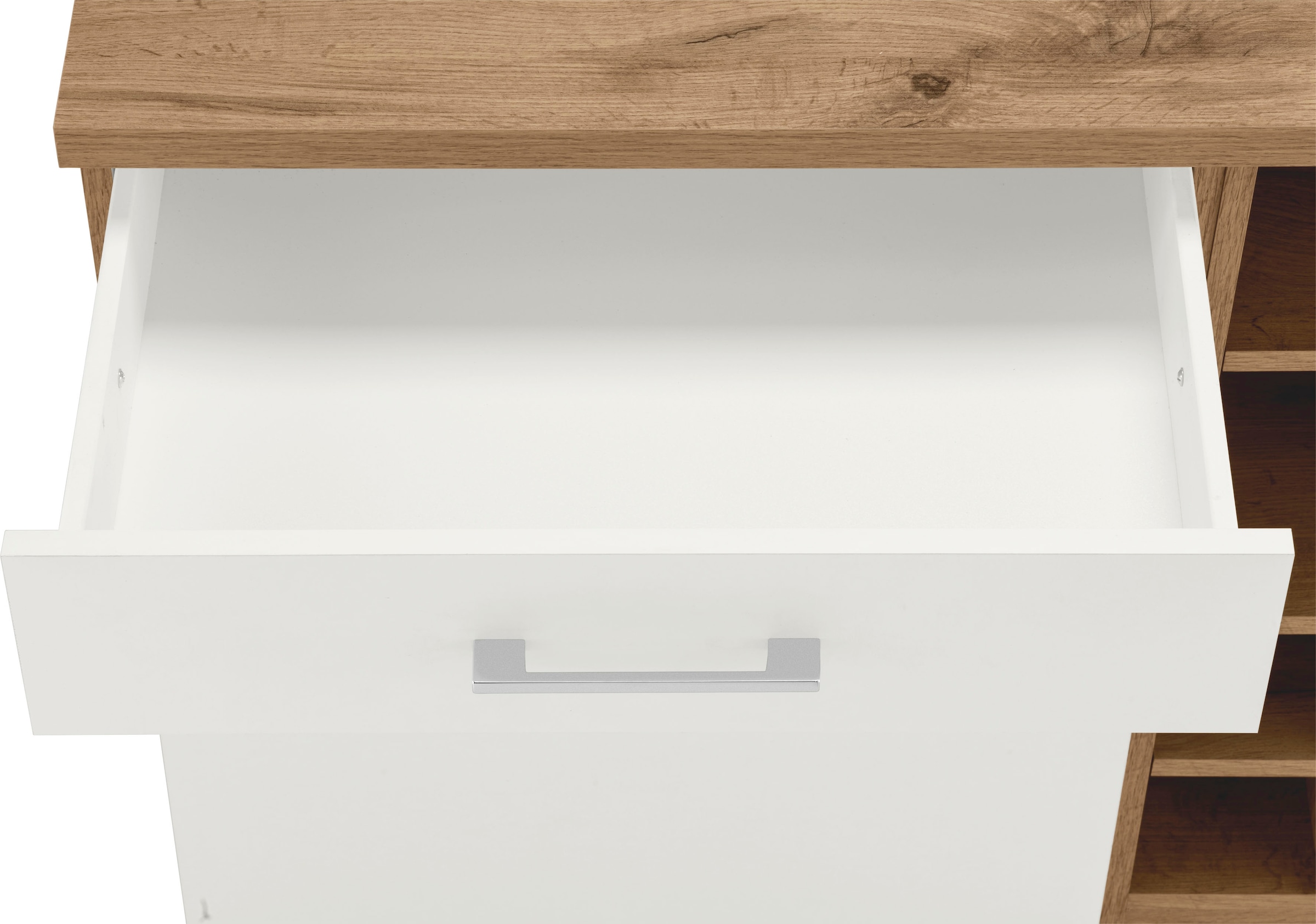 KOCHSTATION Unterschrank »KS-Colmar«, 150 cm breit, 2 Schubkästen, 2 Türen, 6 Fächer, für viel Stauraum
