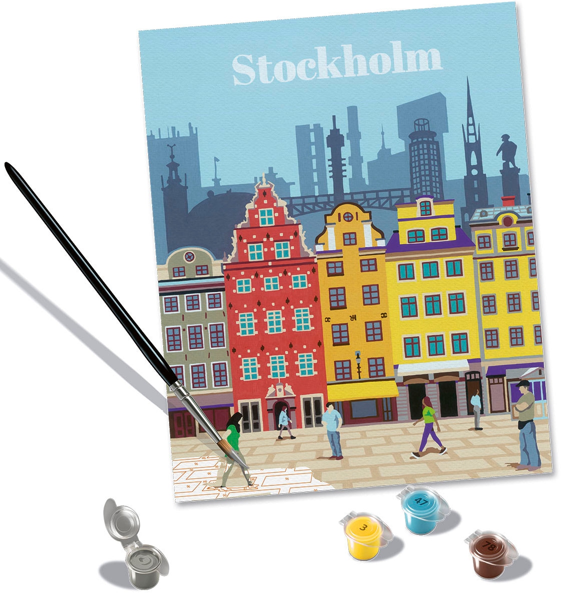 Ravensburger Malen nach Zahlen »CreArt, Colorful Stockholm«, Made in Europe