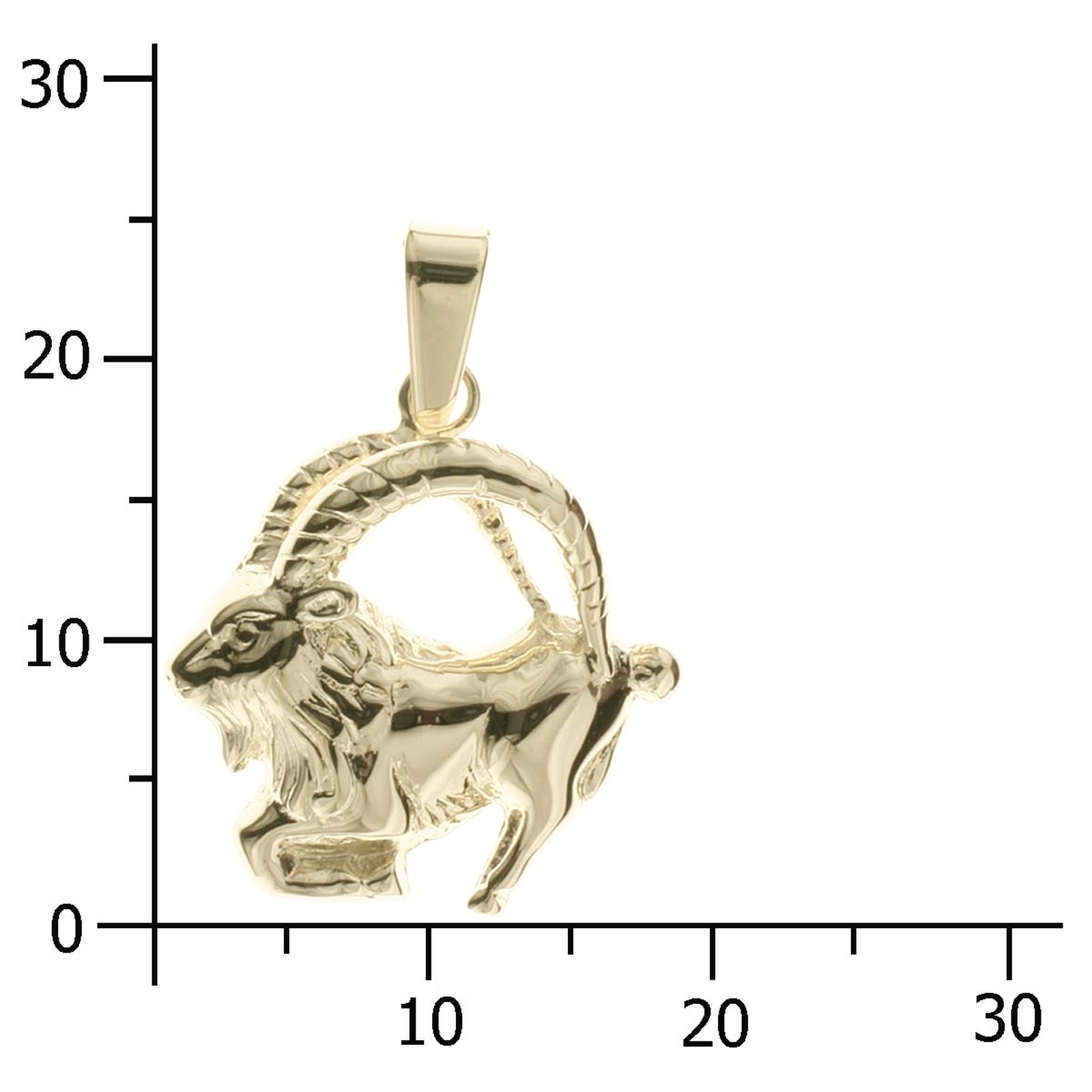 OSTSEE-SCHMUCK Kettenanhänger »Ostsee-Schmuck Anhänger Tierkreiszeichen Steinbock« 1 Stk. tlg.