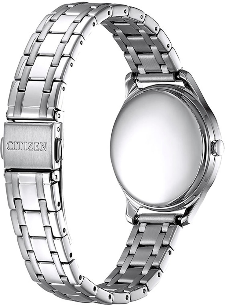 Citizen Solaruhr »EM0500-73L«, Armbanduhr, Damenuhr, analog, Edelstahlarmband