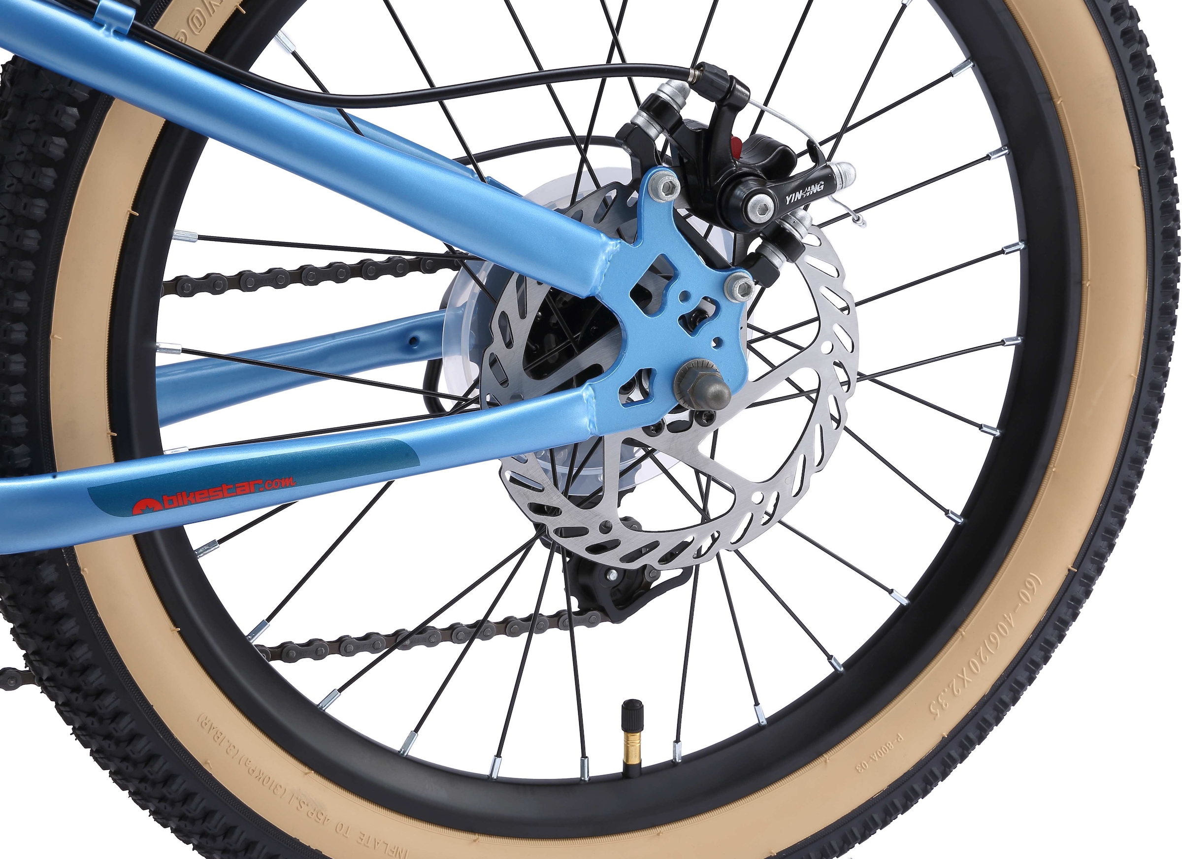 Bikestar Jugendfahrrad, 7 Gang, Shimano, RD-TY21 Schaltwerk, Kettenschaltung