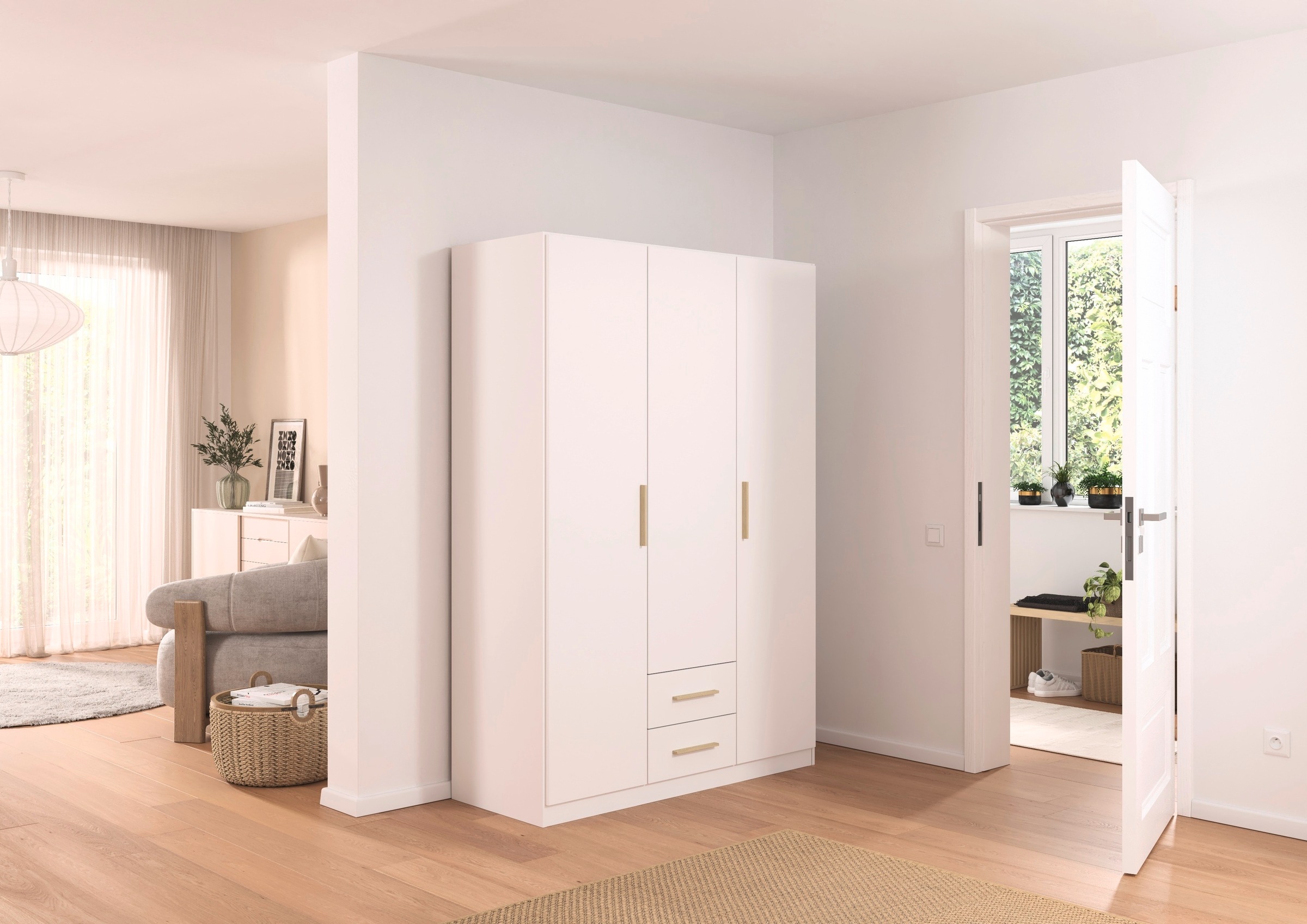 rauch Drehtürenschrank »Kleiderschrank Schrank Garderobe KREFELD optional m günstig online kaufen