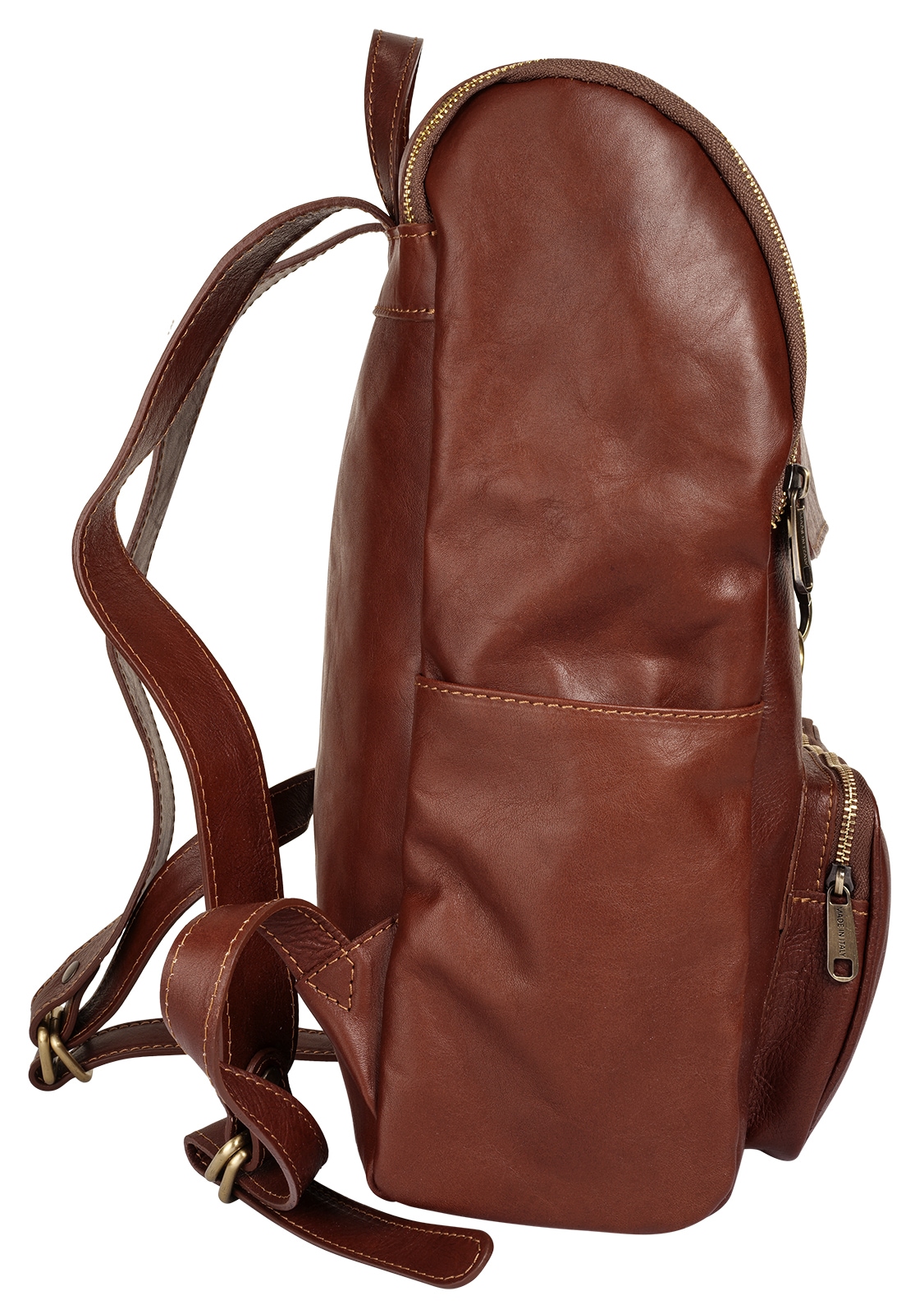 Piké Laptoprucksack, echt Leder, Made in Italy