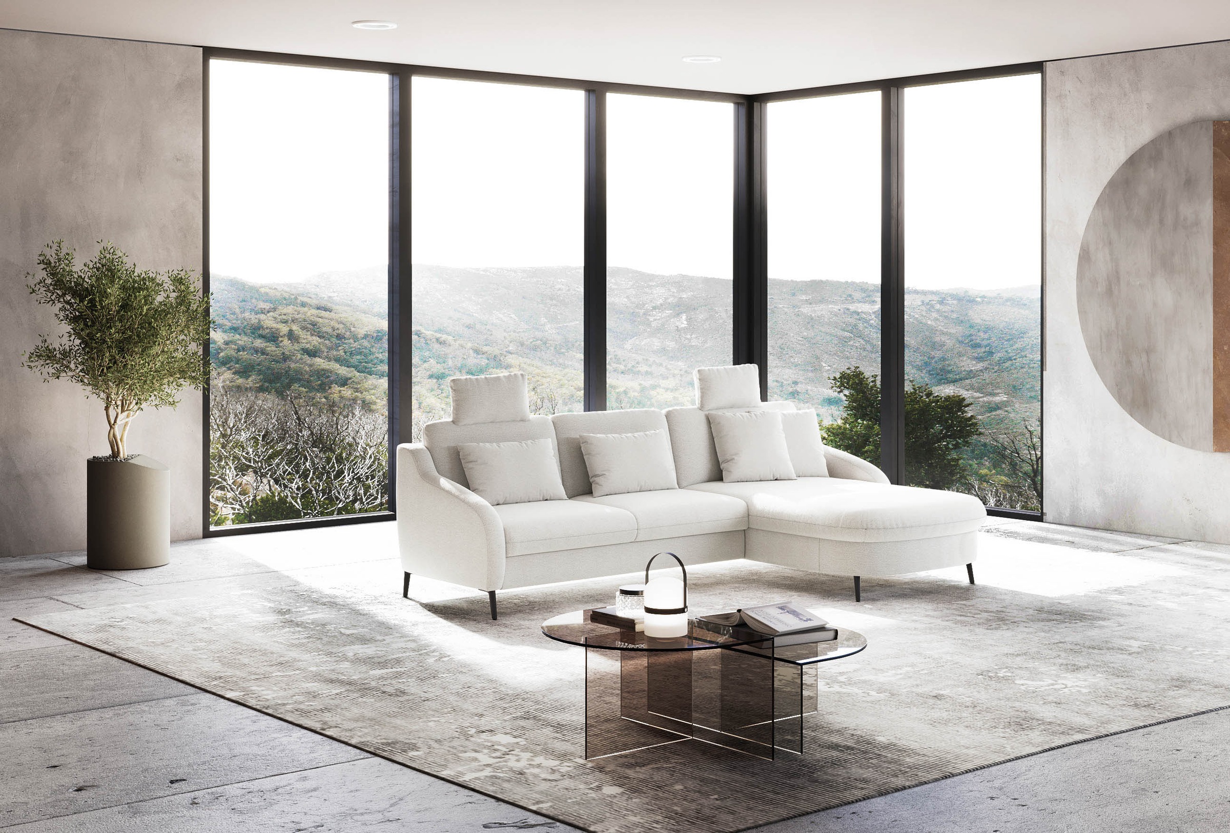 sit&more Ecksofa »Soul L-Form«, wahlweise mit Bettfunktion und Bettkasten oder Schubkasten