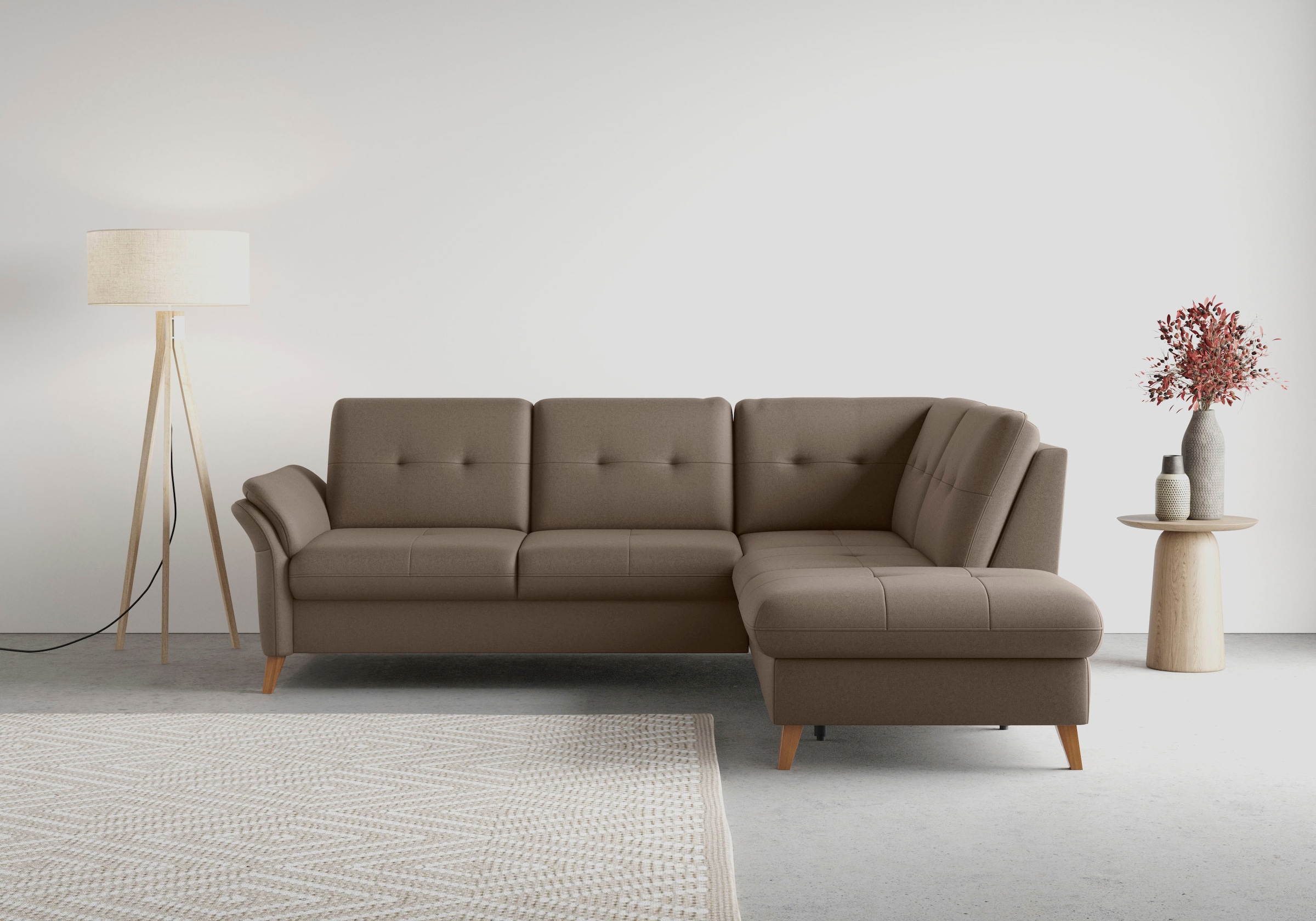 sit&more Ecksofa »Göteborg« inkl. Sitztiefenverstellung, wahlweise mit Bett günstig online kaufen