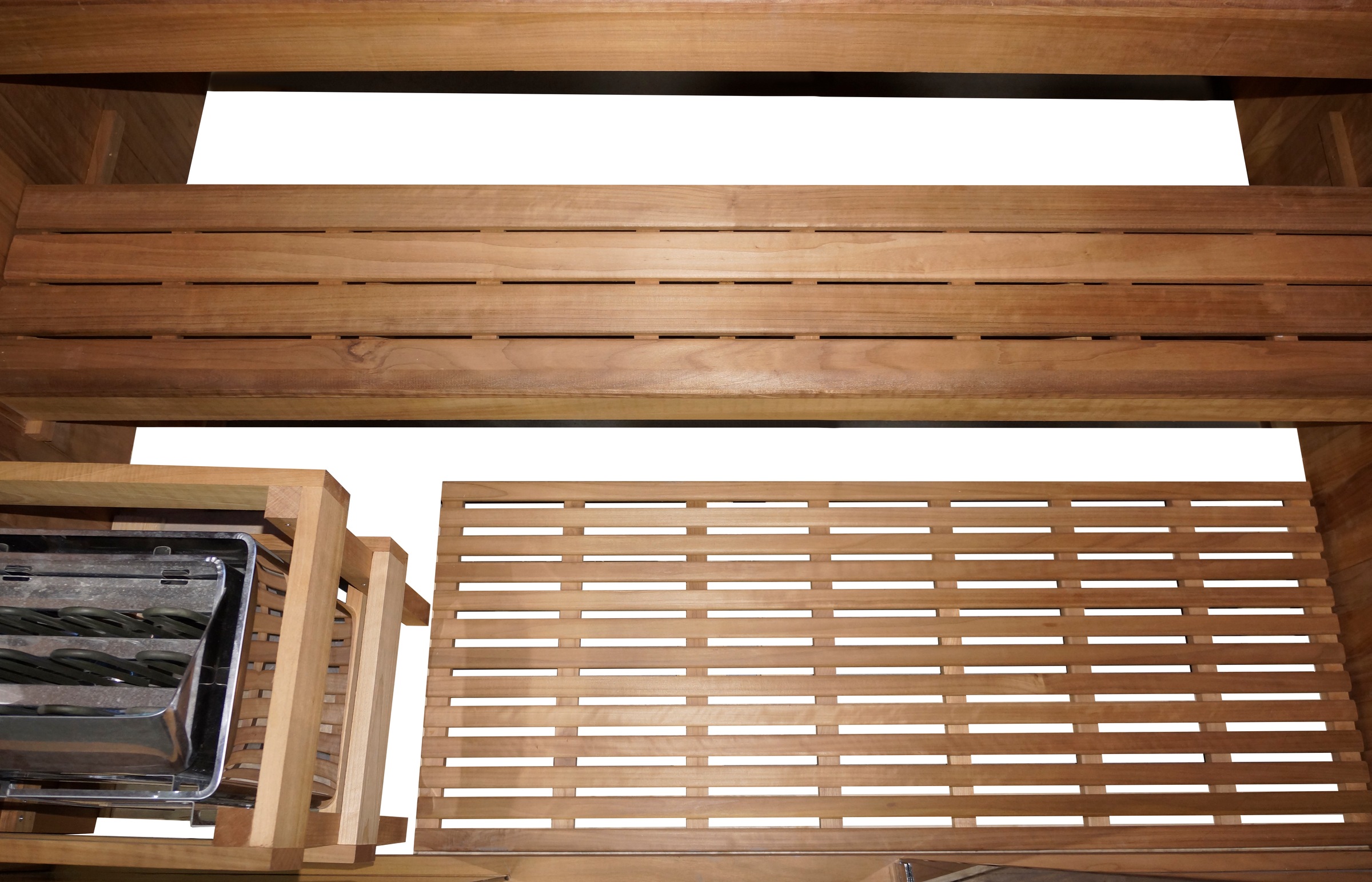 Sanotechnik Sauna »»KOTKA« mit Infrarotkabine«, geeignet für 5 Personen, Espenholz
