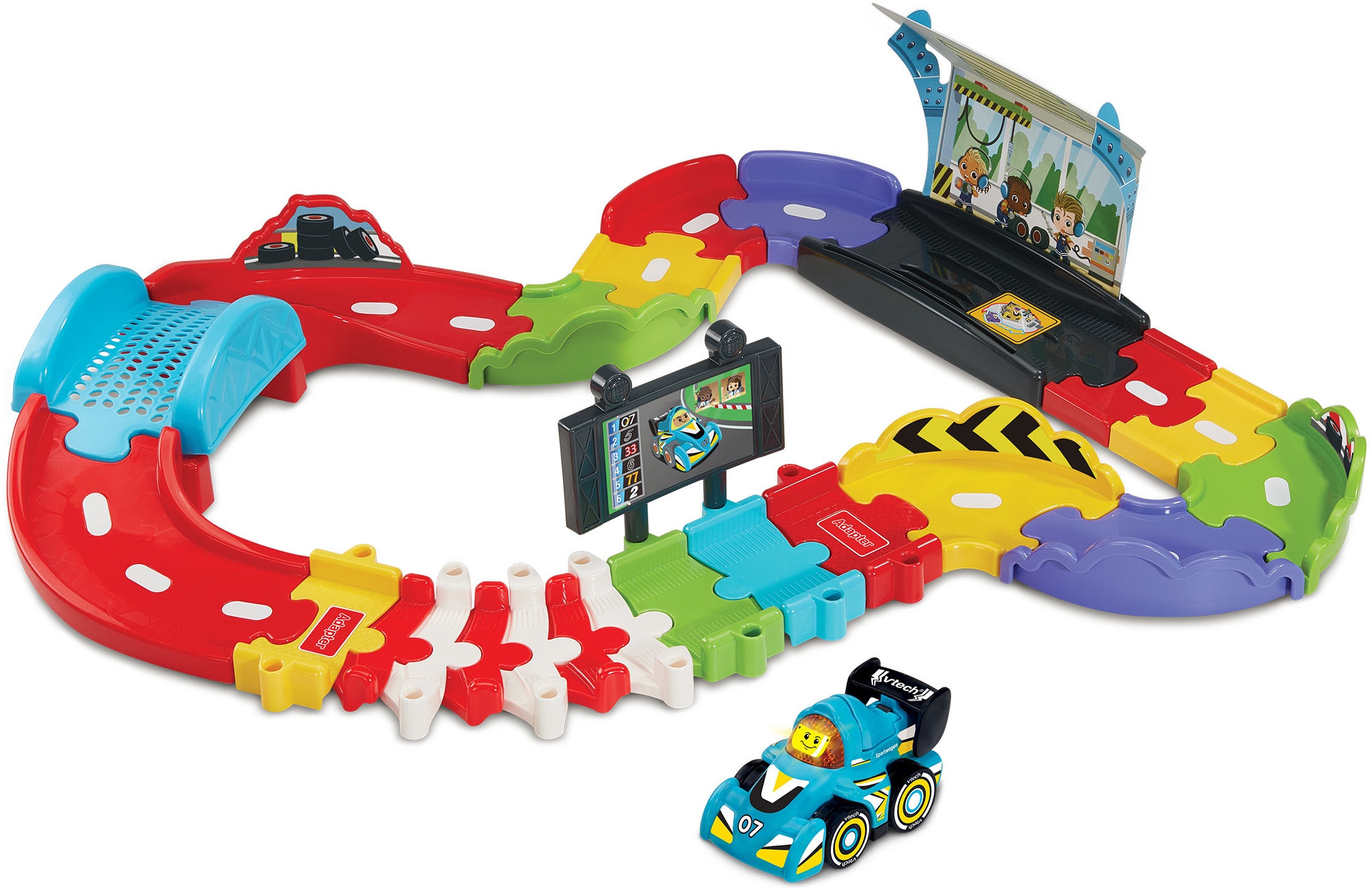 Vtech® Autorennbahn »Tut Tut Baby Flitzer - Kleine Rennstrecke« inklusive Tut Tut Baby Flitzer