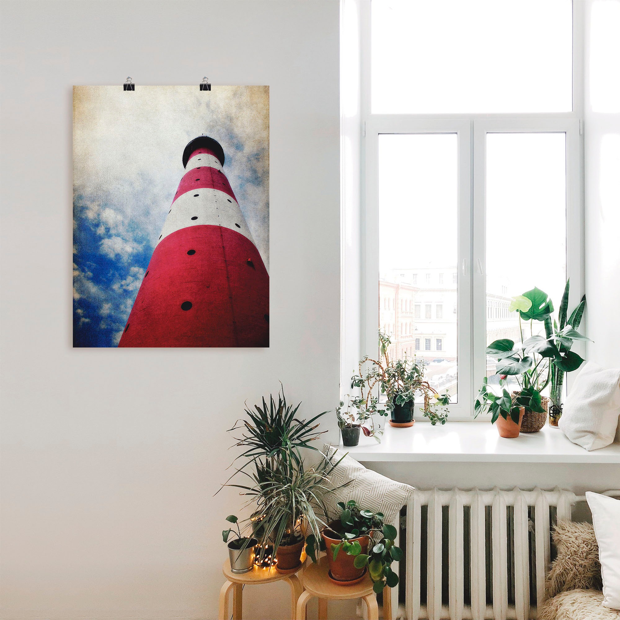 Artland Wandbild »Westerhever Leuchtturm«, Gebäude, (1 St.), als Leinwandbild, Wandaufkleber oder Poster in versch. Größen