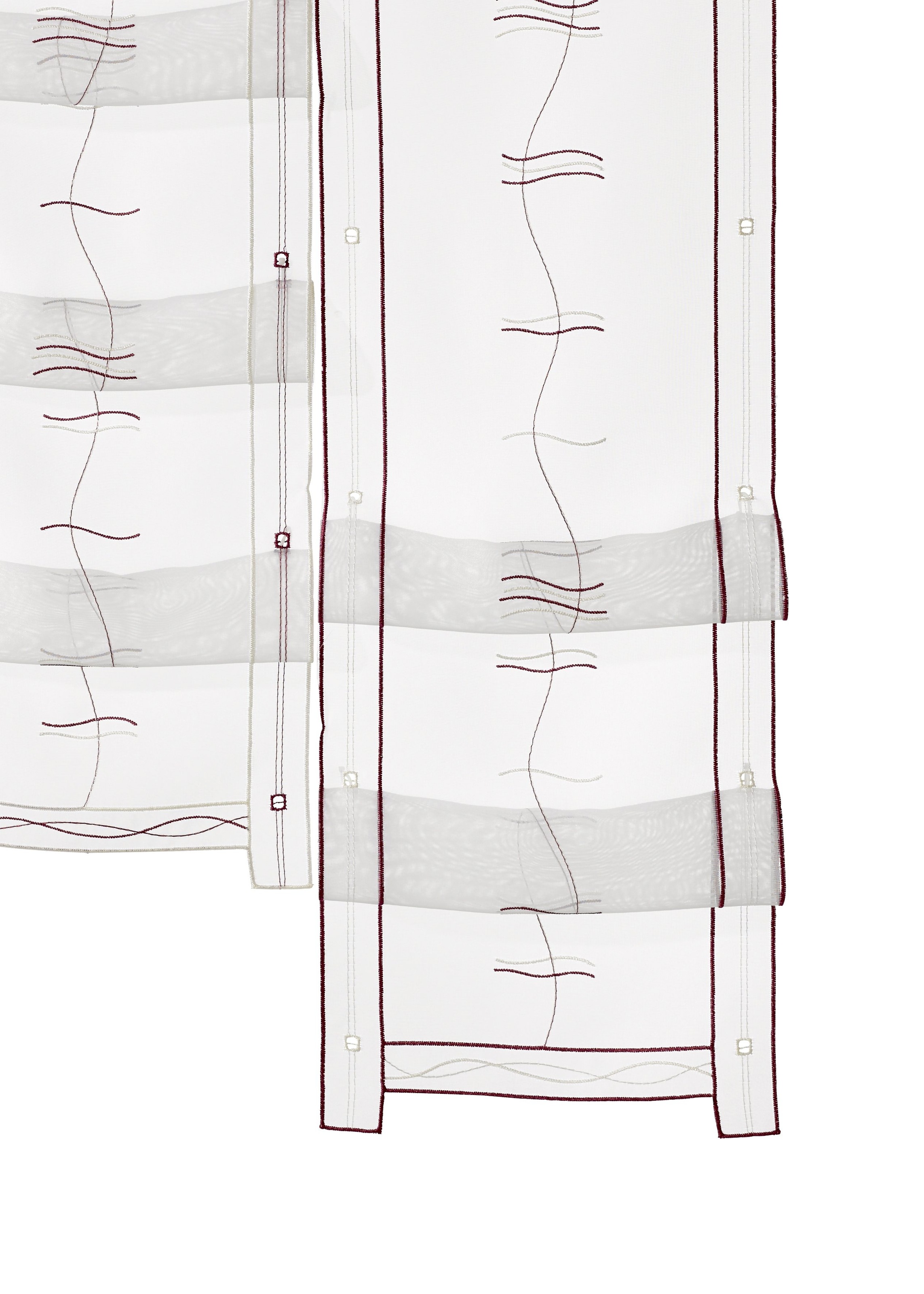 Weckbrodt Scheibengardine »Selina«, (1 St.), Hochraff, Gardine, Voile,  Stickerei, bestickt, transparent, Raffung bequem und schnell bestellen | Scheibengardinen