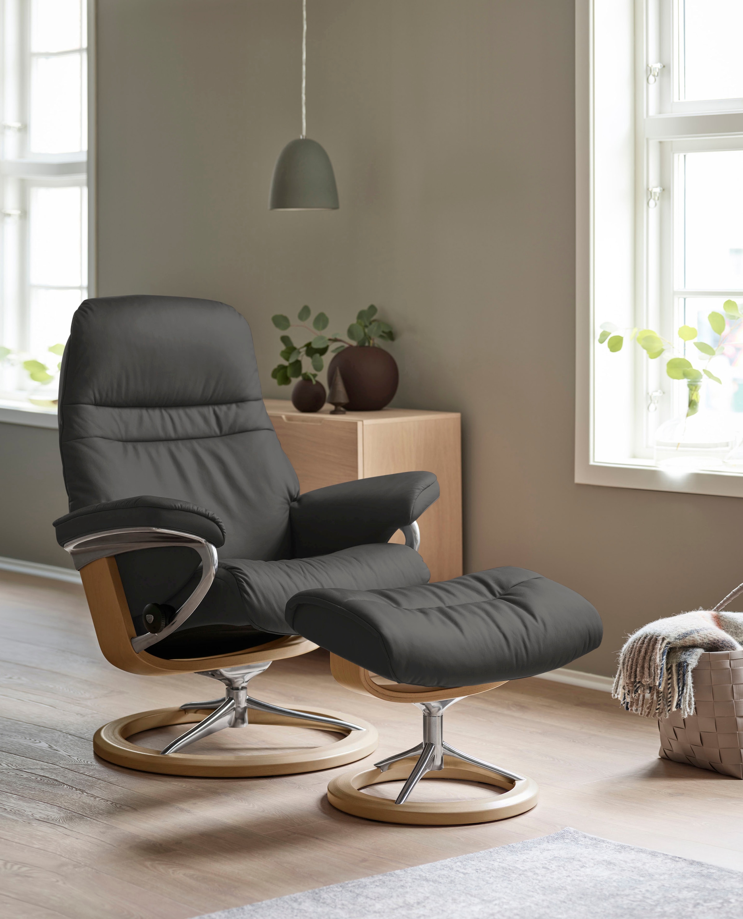 Stressless® Fußhocker »Sunrise«, mit Signature Base, Gestell Eiche