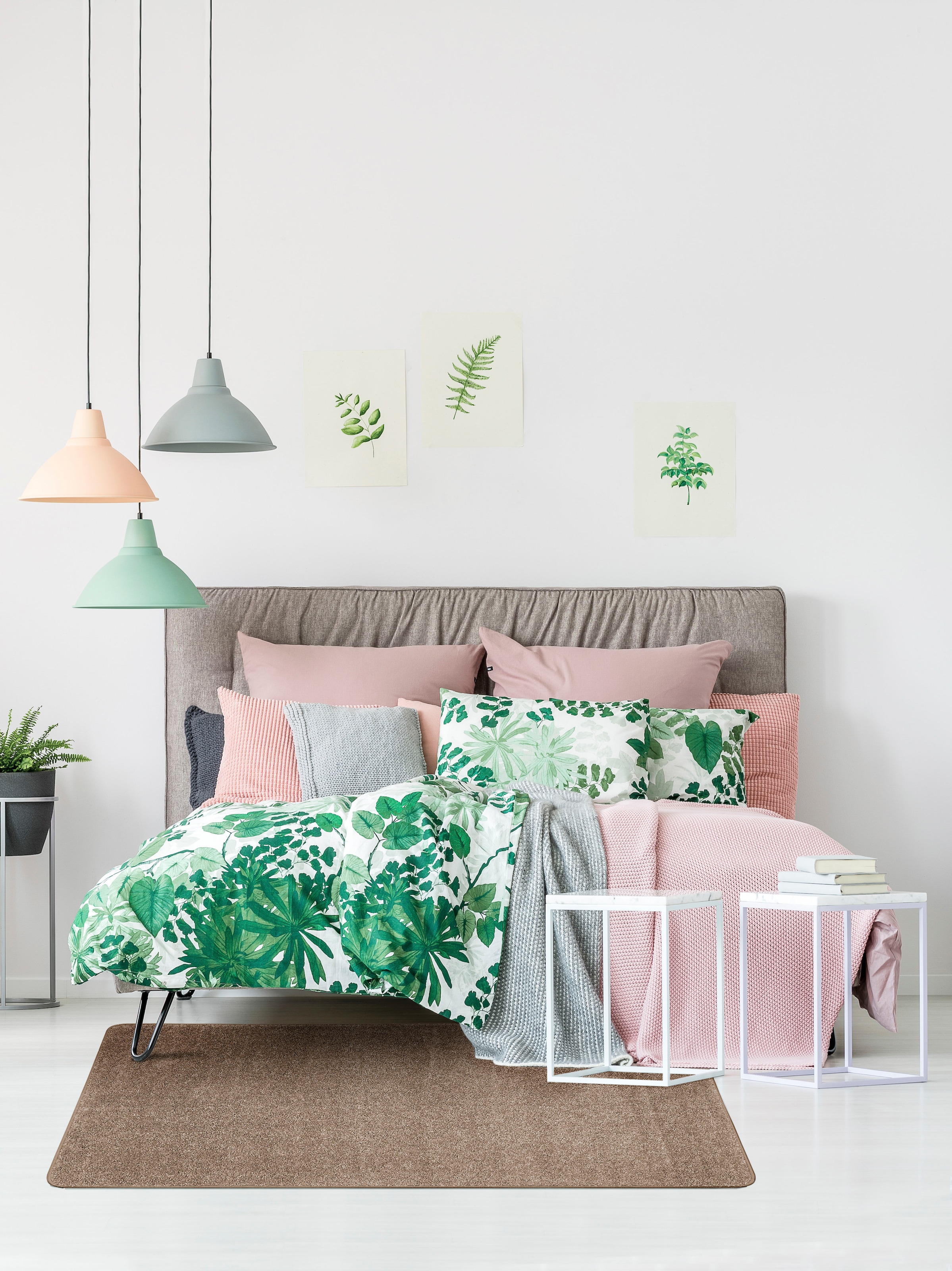 Andiamo Teppich »Parla«, rechteckig, 13 mm Höhe, Kurzflor, weicher Velours, ideal im Wohnzimmer & Schlafzimmer