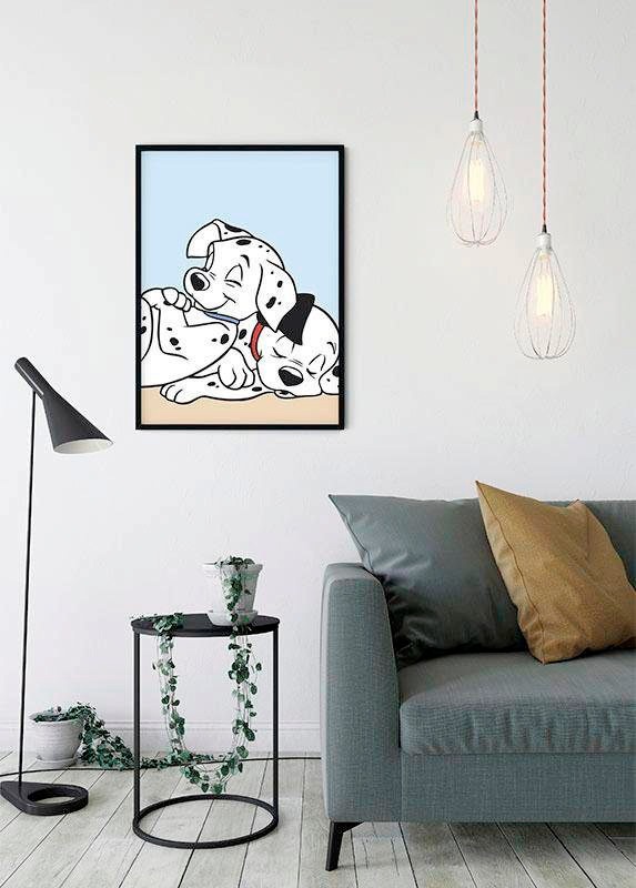 Komar Bild »101 Dalmatiner Cuddle«, Disney, (1 St.), Wandbild zur Dekoration im Kinderzimmer - ohne Rahmen
