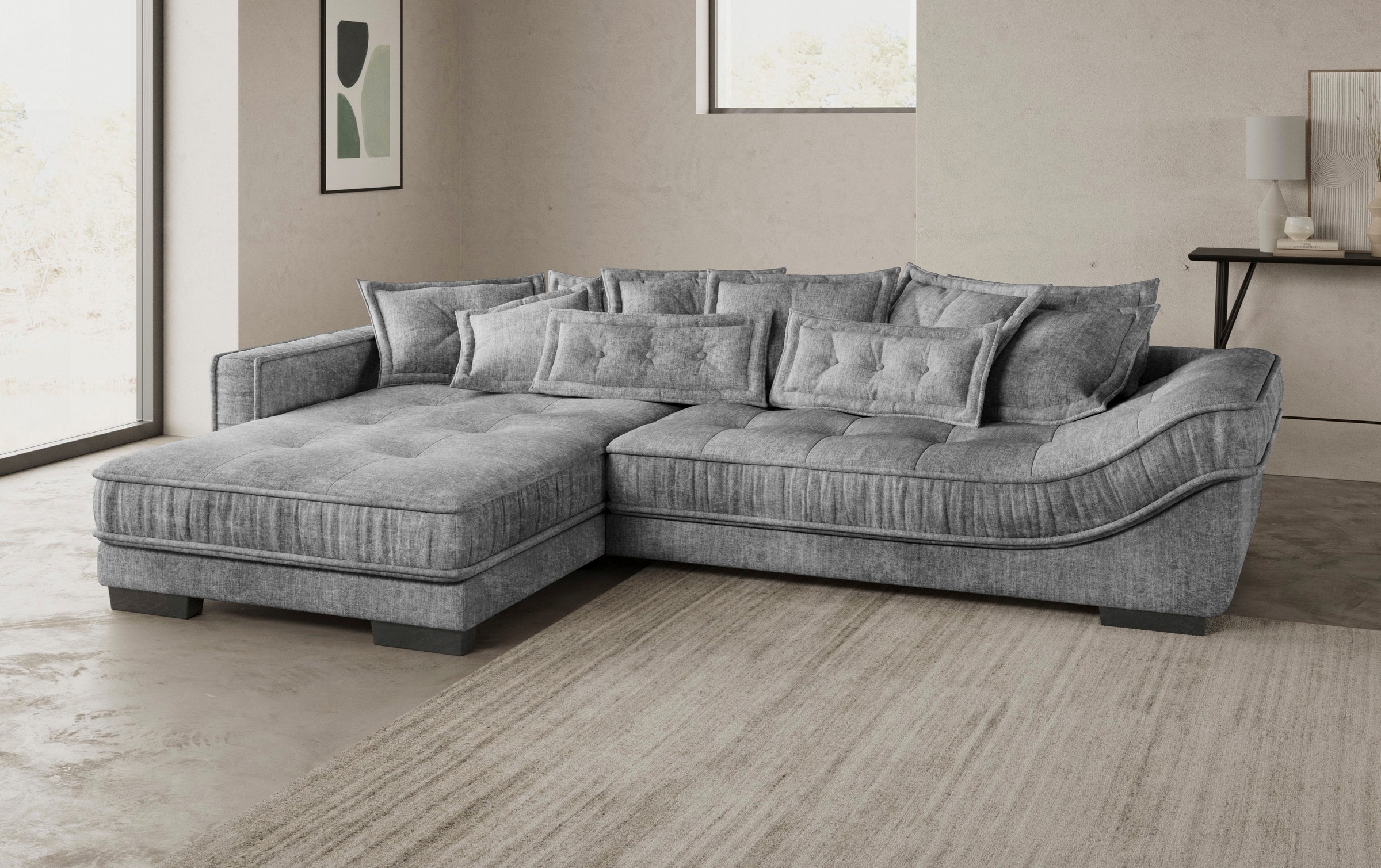 Mr. Couch Ecksofa »Diwan II DuraFlex L-Form«, DuraFlex-Kaltschaumpolsterung, bis 140 kg, 4 Bezugsqualitäten