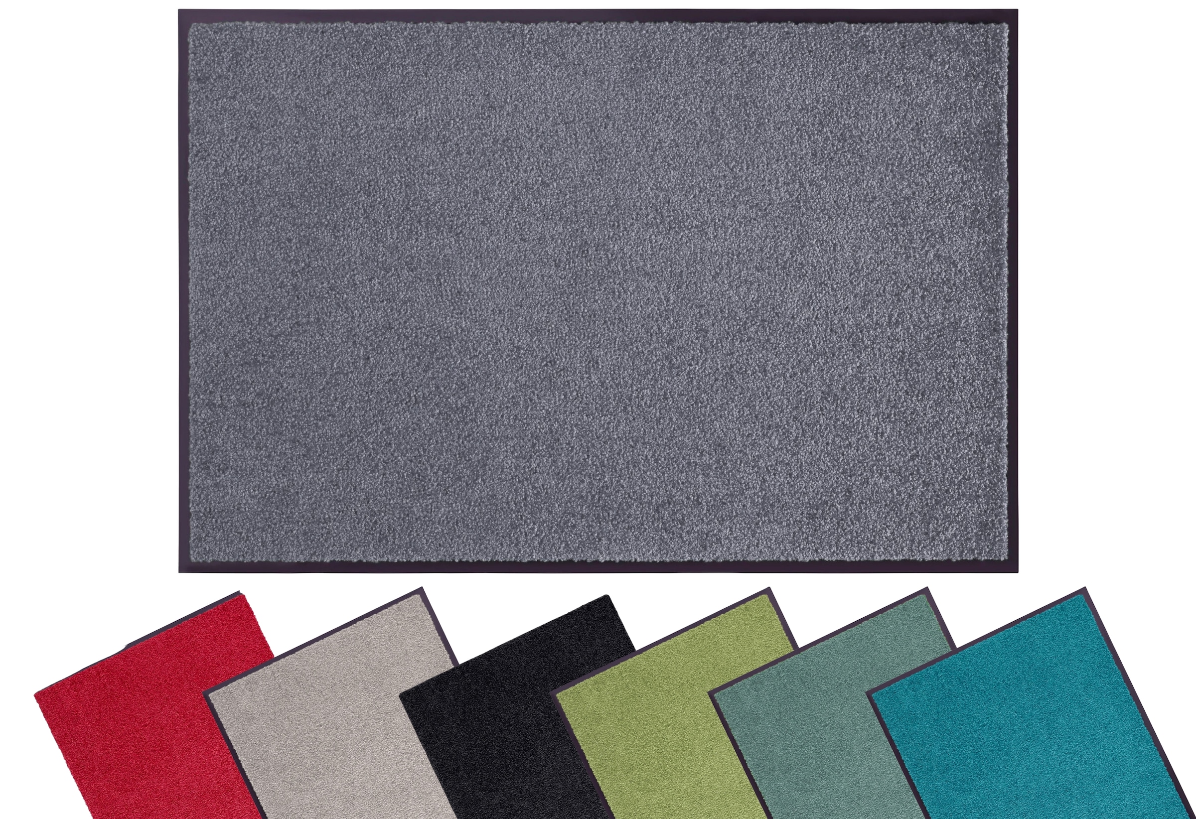 my home Fußmatte »Clean & Walk«, rechteckig, 7 mm Höhe, Schmutzfangmatte, T günstig online kaufen