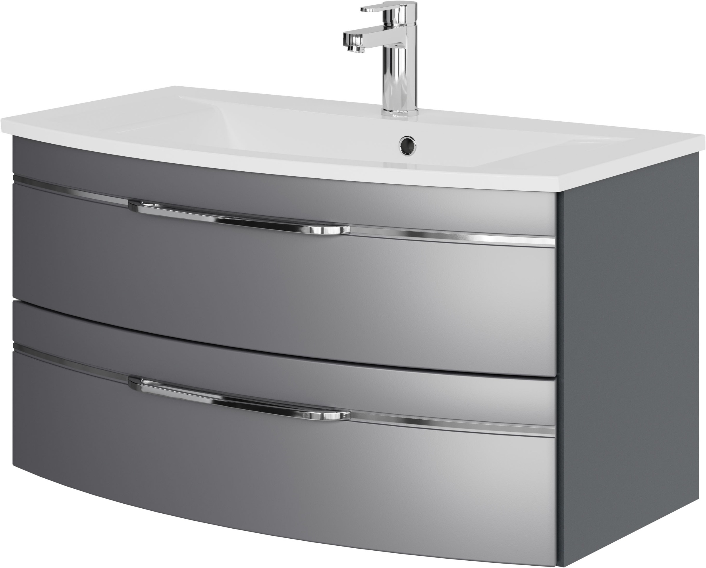 Saphir Waschtisch »Serie 7045 Mineralmarmor-Waschtisch und Unterschrank, 91 günstig online kaufen