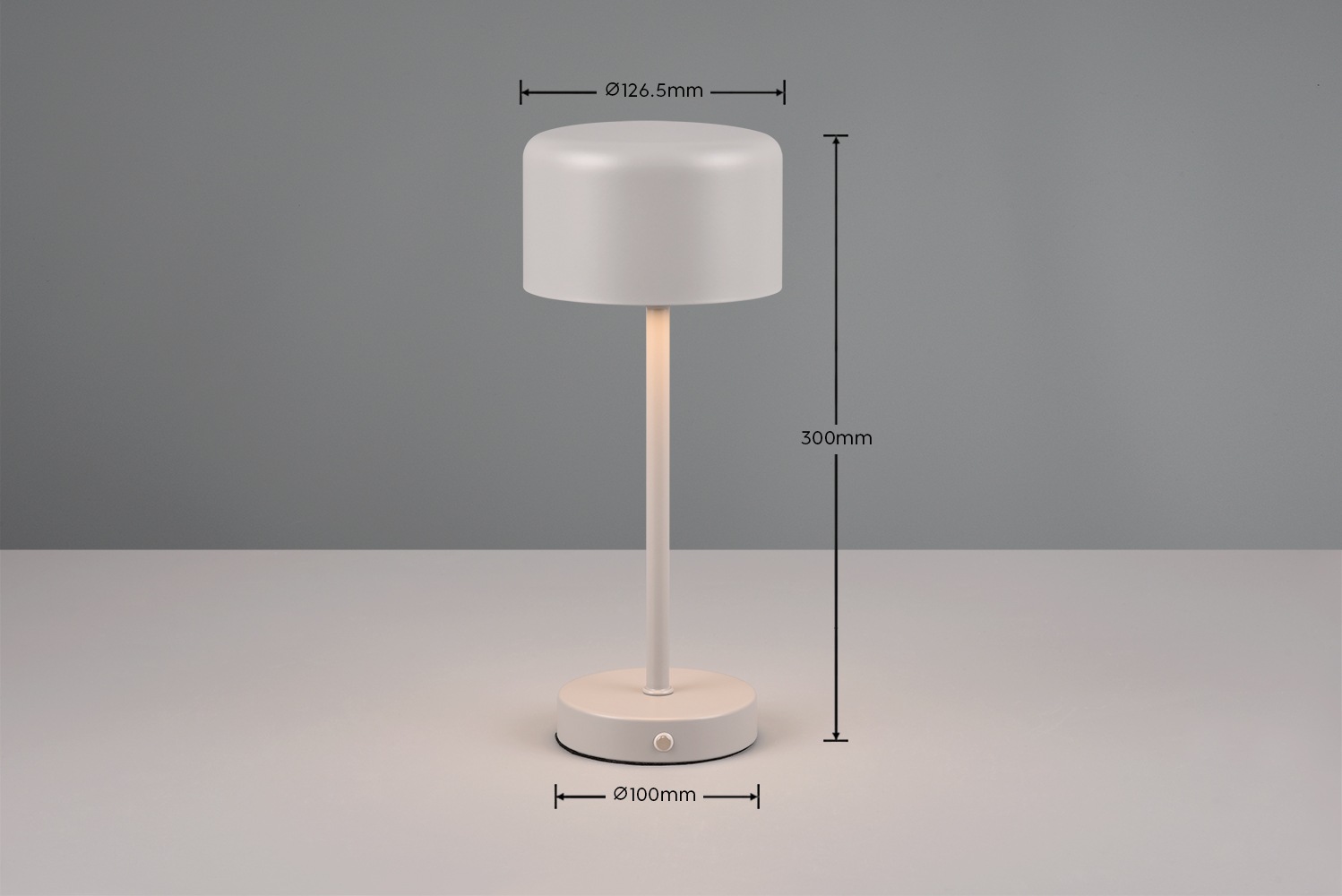 Leonique LED Tischleuchte »Kadira«, 1 flammig, Leuchtmittel LED-Board | LED fest integriert, Akku Tischlampe mit USB-C Anschluss, Touchdimmer 4 Stufen, Höhe 30cm