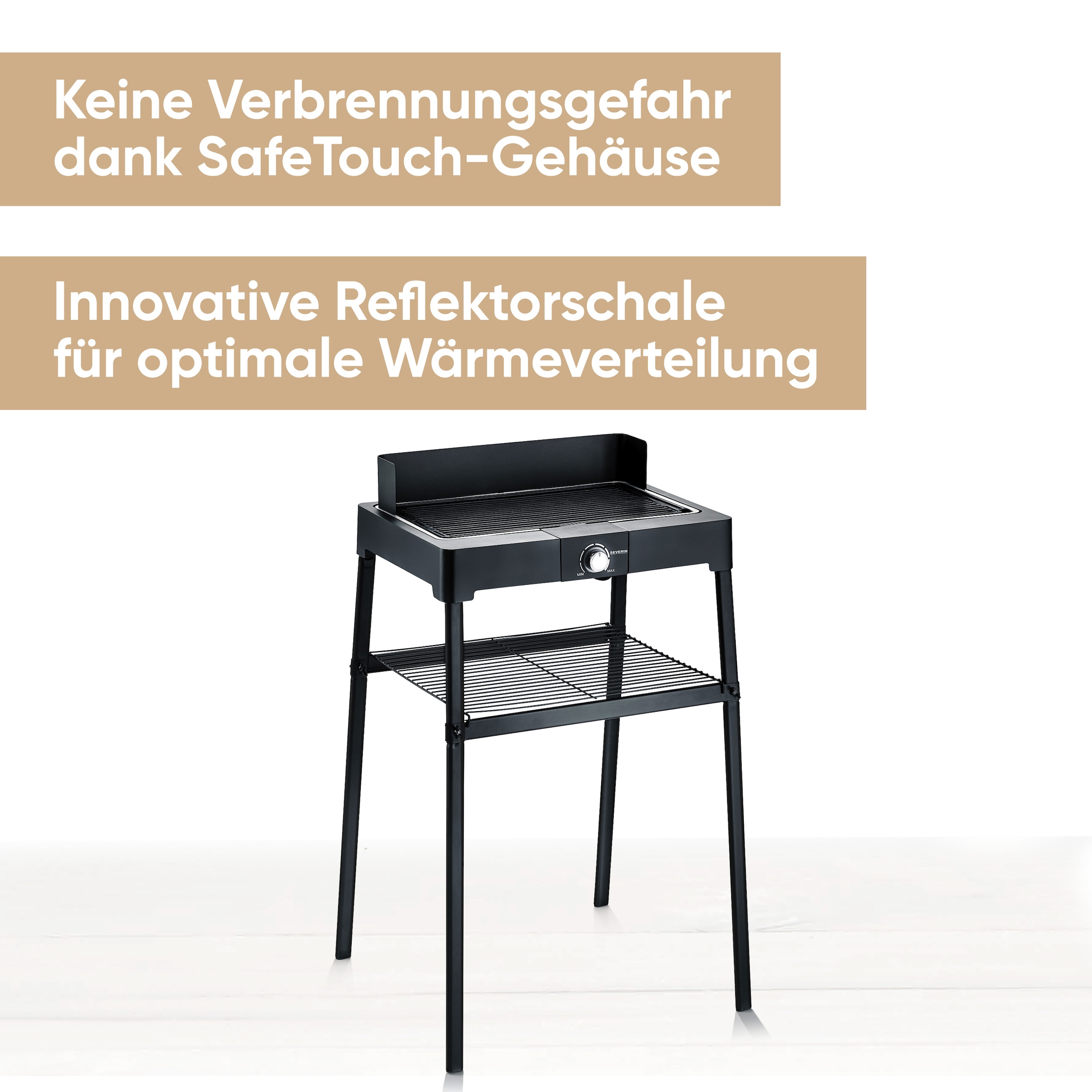 Severin Standgrill »PG 8568«, 2200 W, Elektrogrill mit Grillplatte