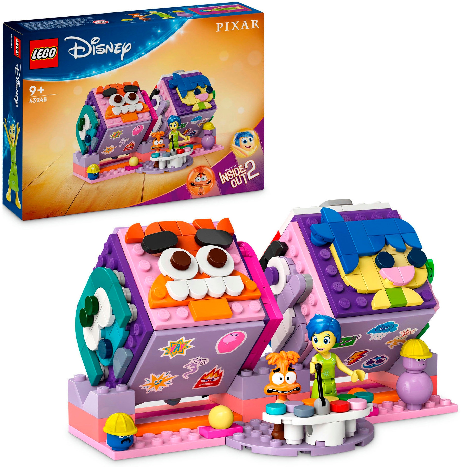 LEGO® Konstruktionsspielsteine »Alles steht Kopf 2 Stimmungswürfel (43248), LEGO Disney Pixar«, (394 St.)