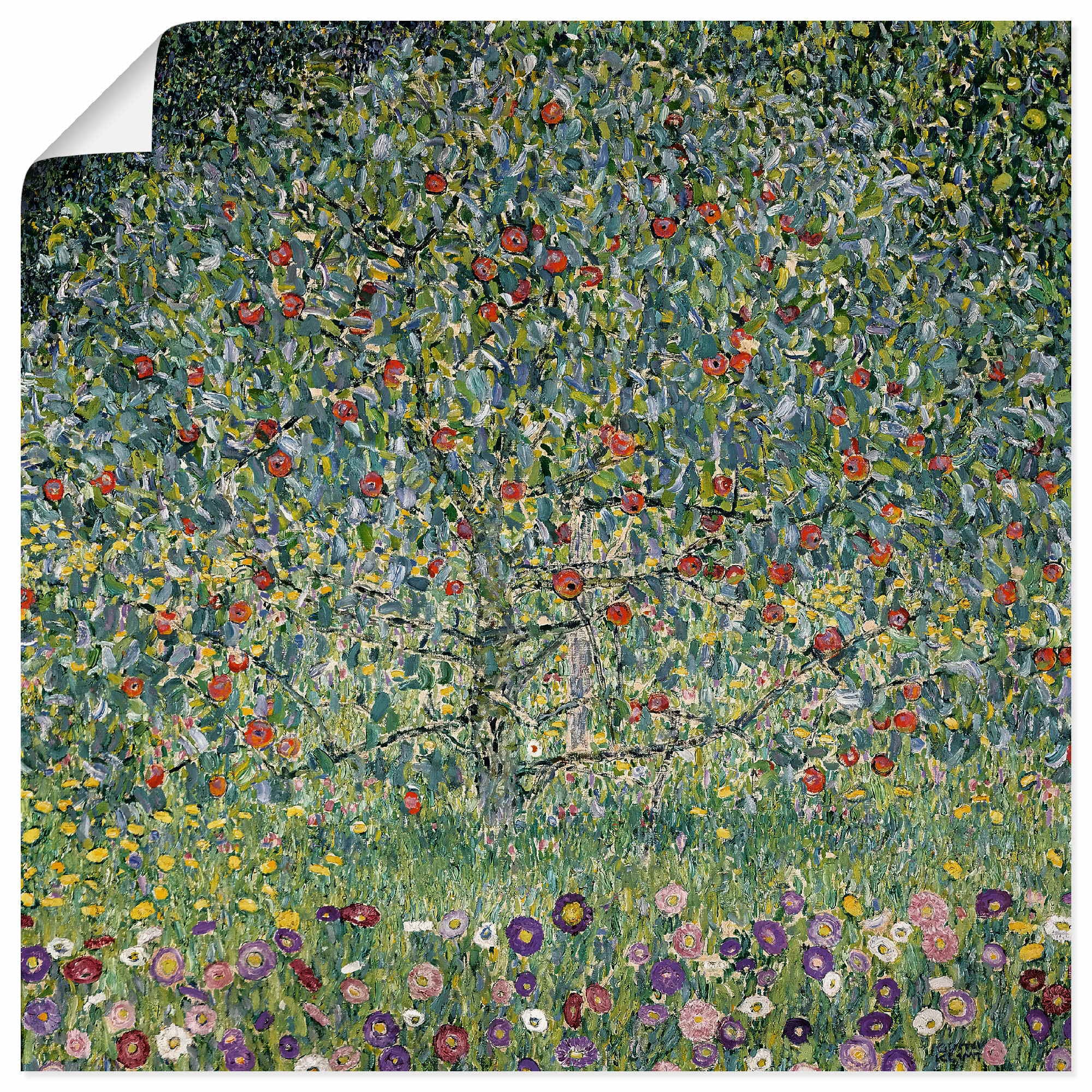 Artland Wandbild »Apfelbaum I. 1912« Bäume 1 Stk. tlg. als Alubild, Outdoor günstig online kaufen