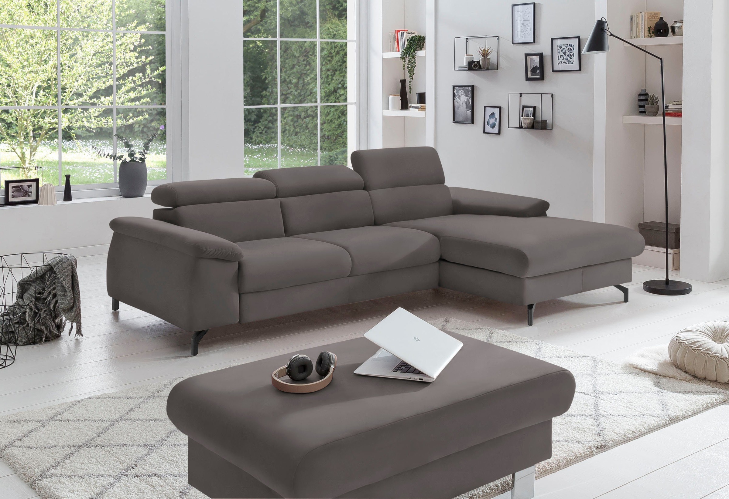 COTTA Polstergarnitur »Komaris L-Form«, (Set), Set bestehend aus: Ecksofa m günstig online kaufen