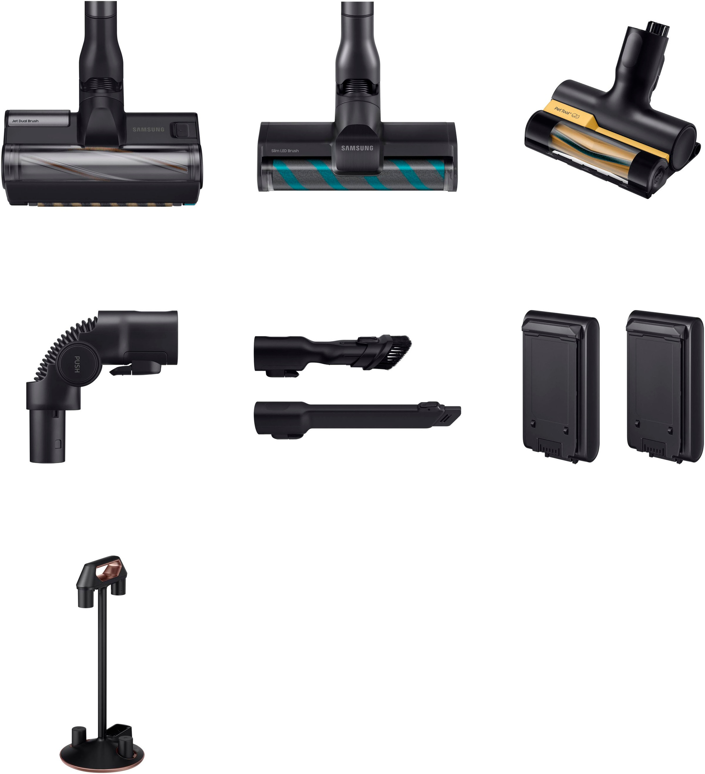 Samsung Akku-Handstaubsauger »VS20B95B43N/WD, BESPOKE Jet Plus Akku+ CompleteClean«
