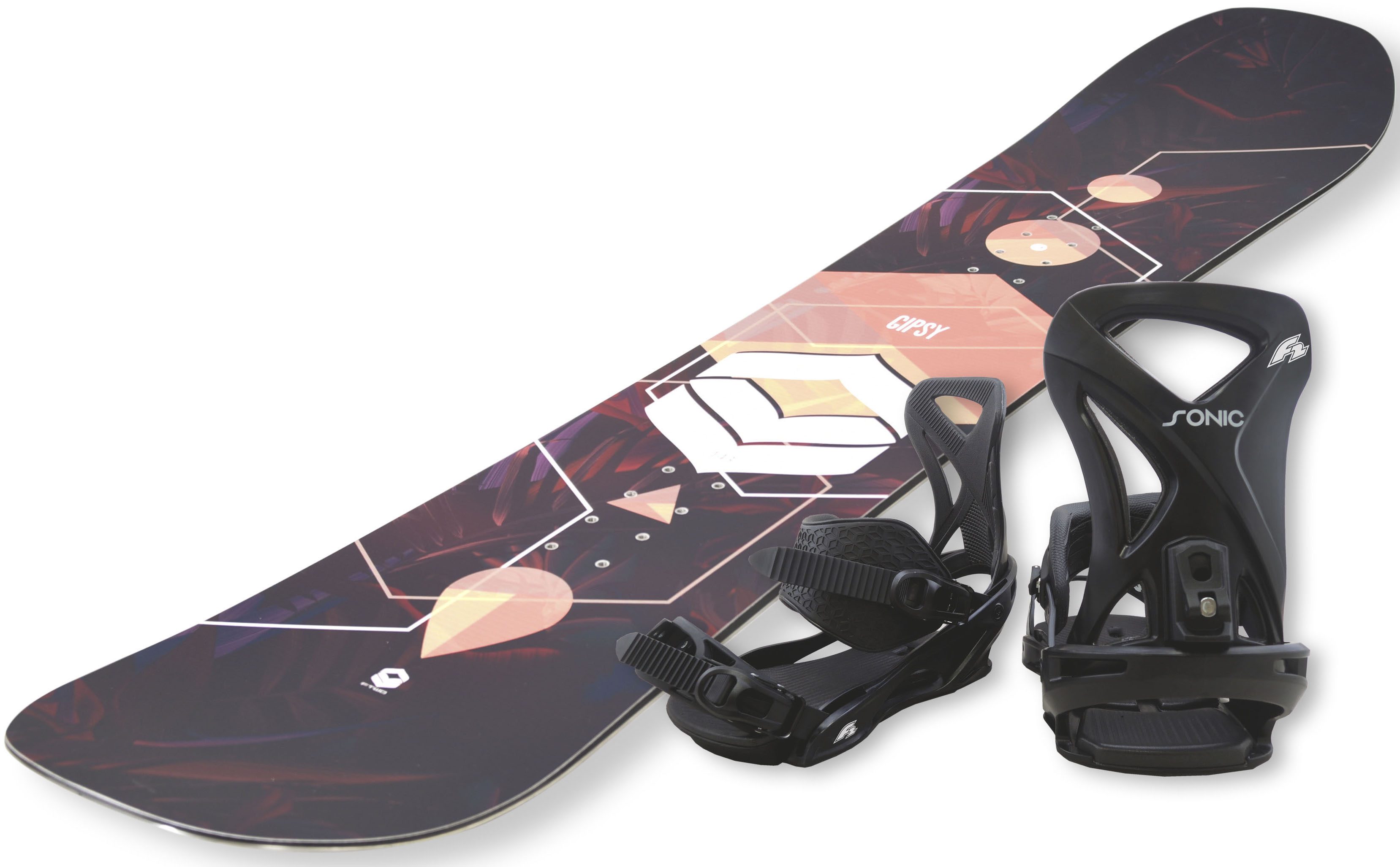 Snowboard »FTWO Gipsy woman peach«, (Set, 2er-Pack), Inkl. Bindung mit...
