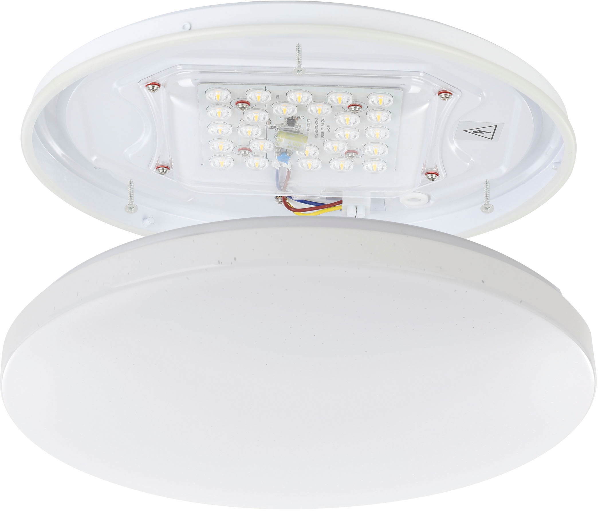 EGLO Deckenleuchte »FRANIA-S«, Leuchtmittel LED-Modul | LED fest integriert, Deckenleuchte, Kristall-Effekt, Wandlampe, Badezimmer, IP44, Ø 31 cm