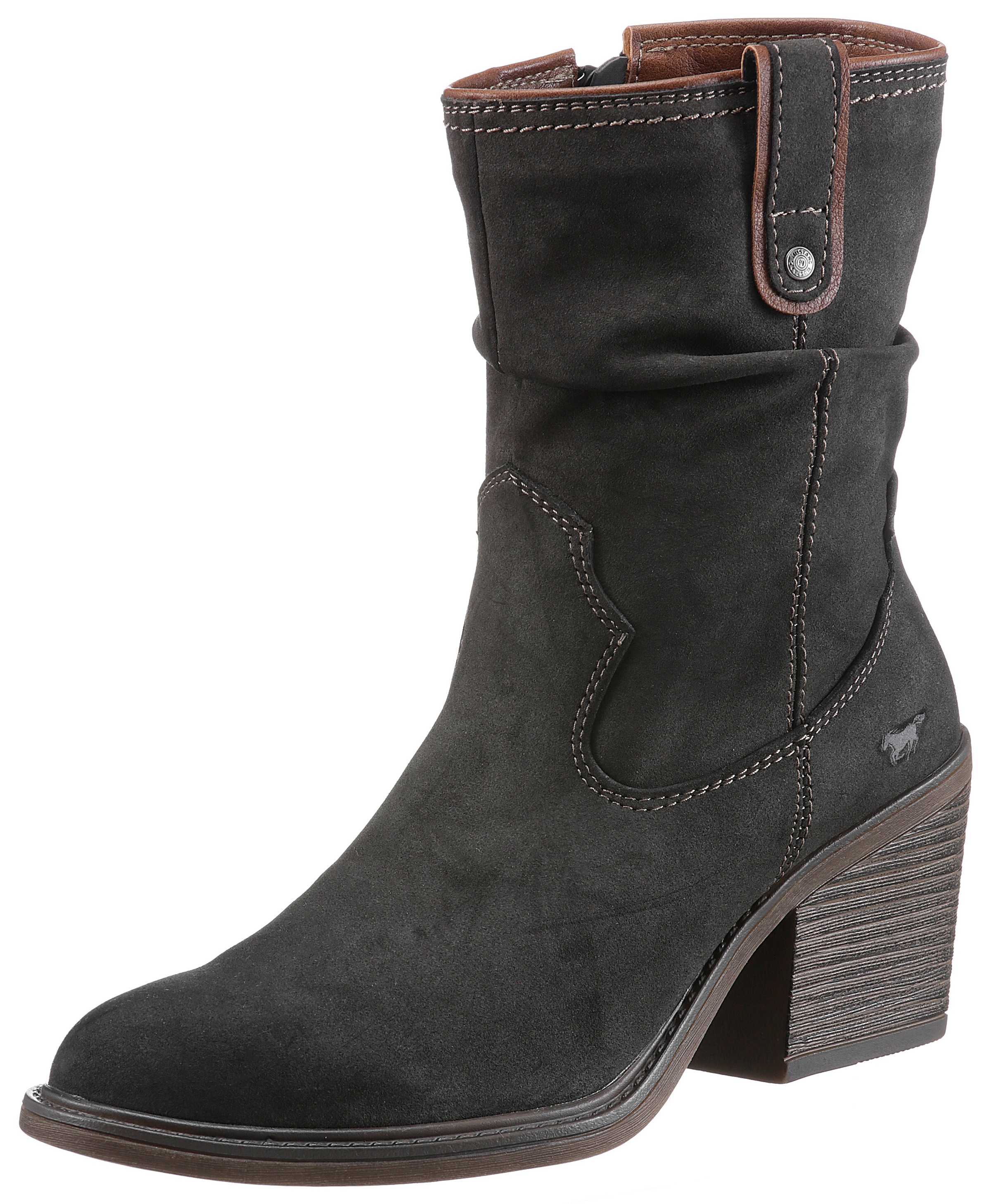 Cowboystiefel, mit gerafftem slouchy-Schaft