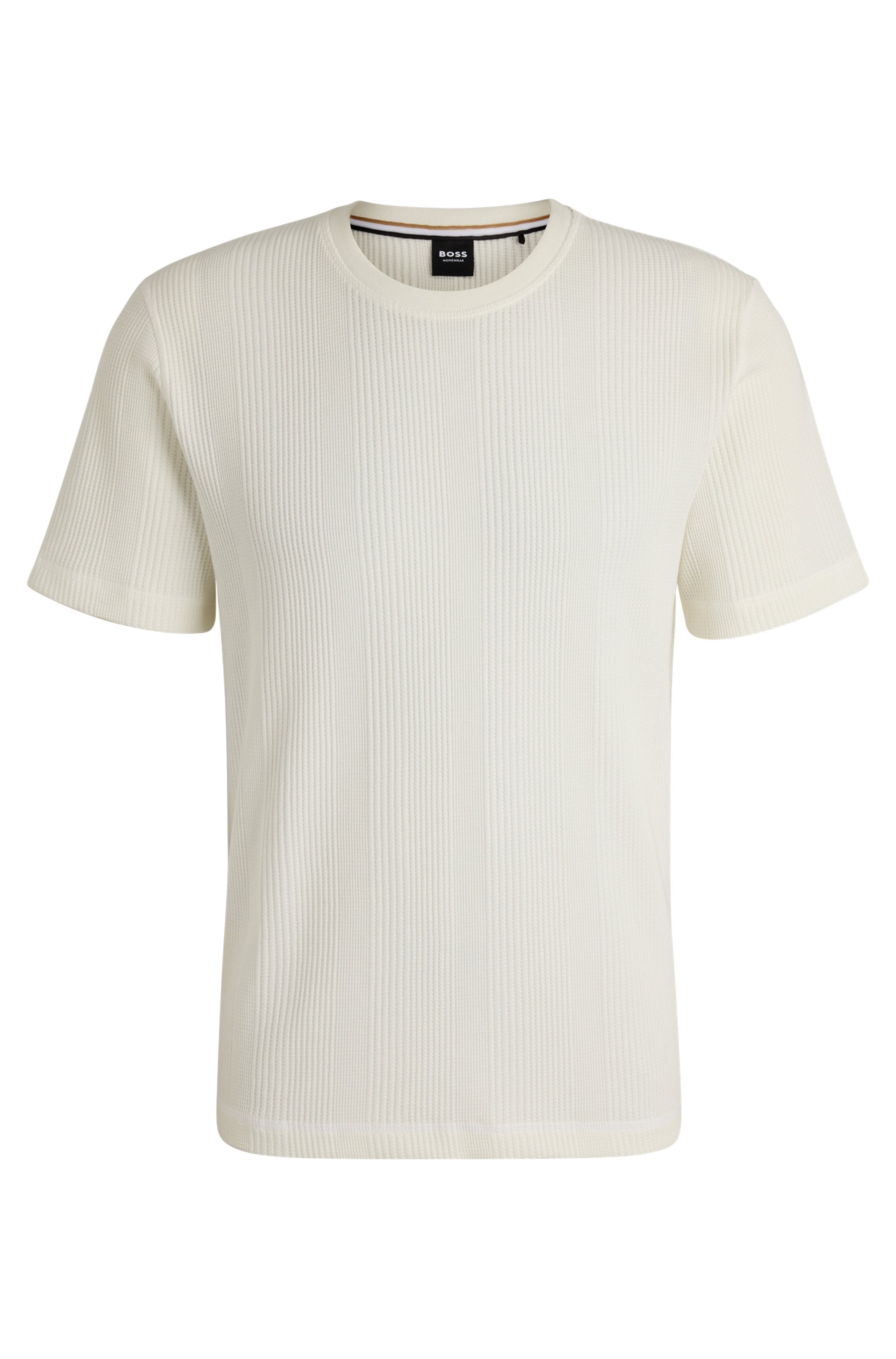 BOSS T-Shirt »Structure T-S«, mit Metall-Label