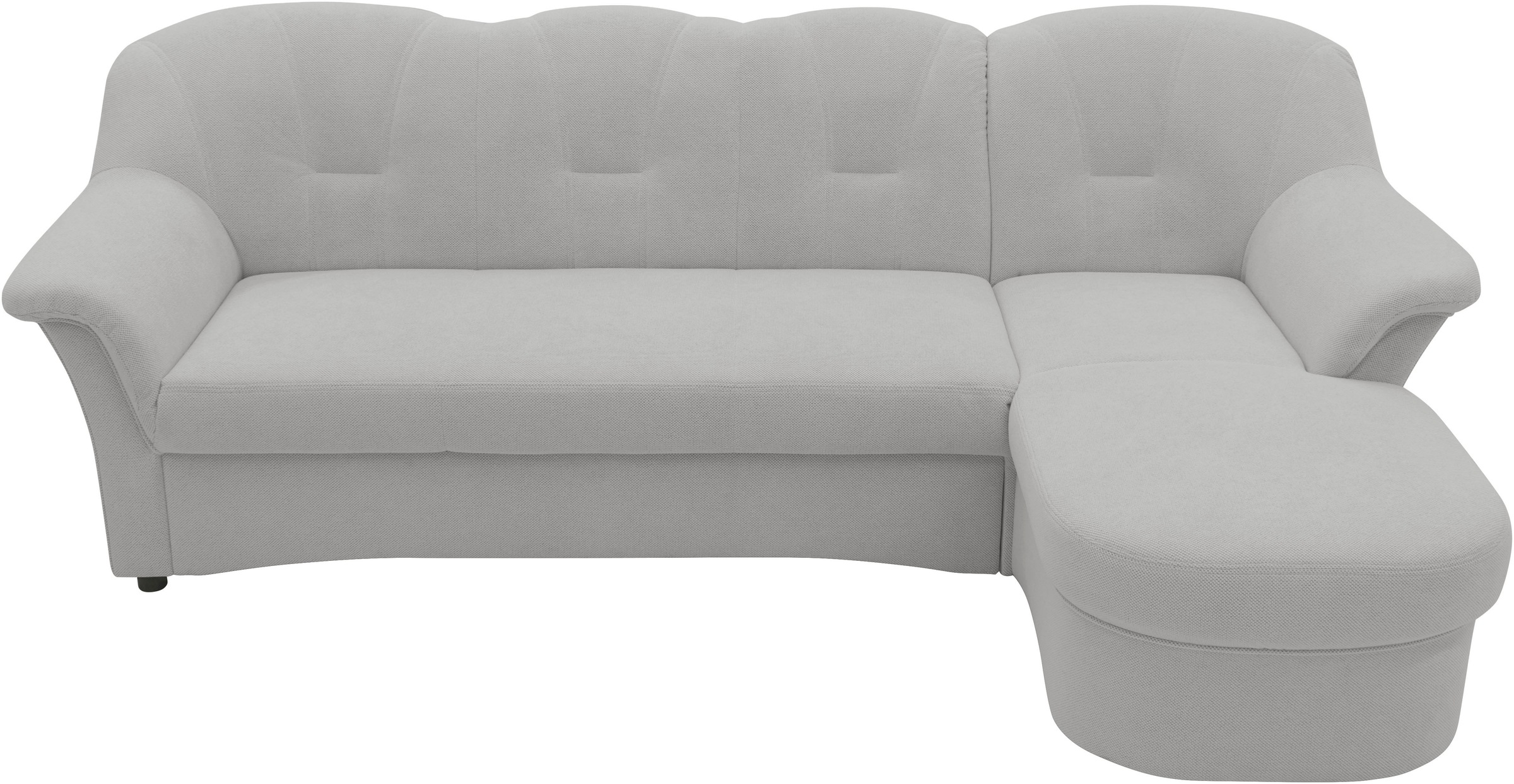 DOMO collection Ecksofa »Flores Schlafsofa, B/T/H: 233/142/86 cm, L-Form«, wahlweise mit Bettfunktion, wahlweise mit Federkern, auch in Leder
