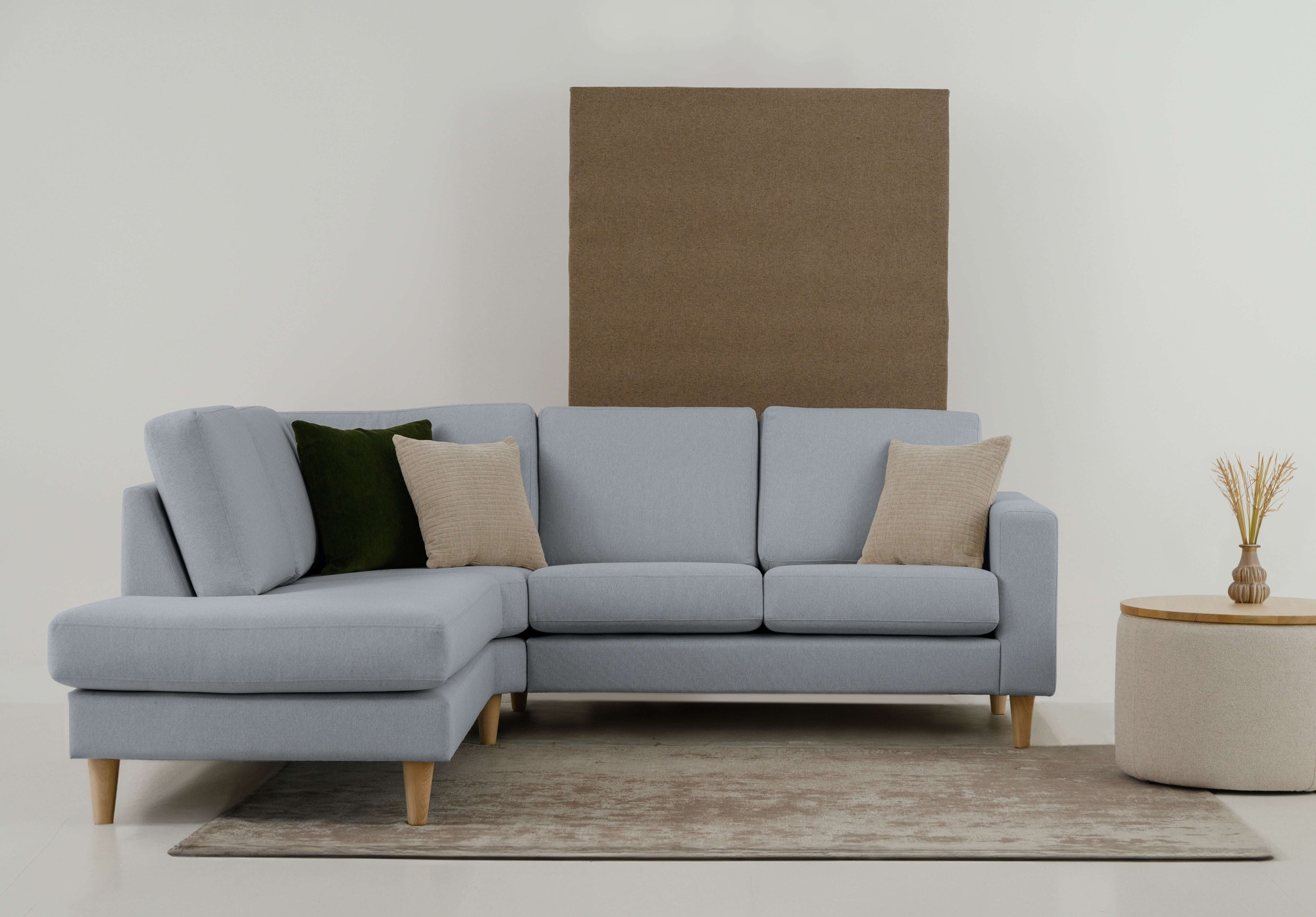andas Ecksofa »Tvinno«, im skandinavischen Stil, L-Form, mit Massivholzfüße günstig online kaufen