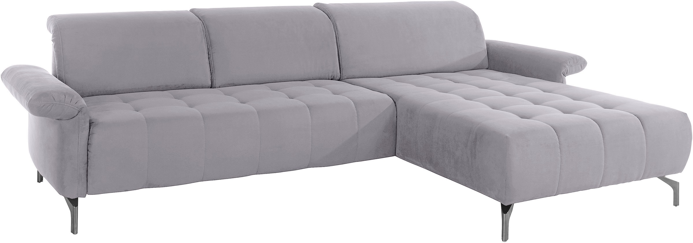 INOSIGN Ecksofa »Fresh L-Form«, Federkern, wahlweise Kopfteilverstellung und motorischer Vorziehsitz