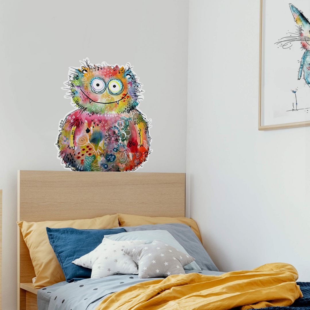 Wall-Art Wandtattoo »Lebensfreude Happy Monster«, (Set, 1 St.), selbstklebe günstig online kaufen