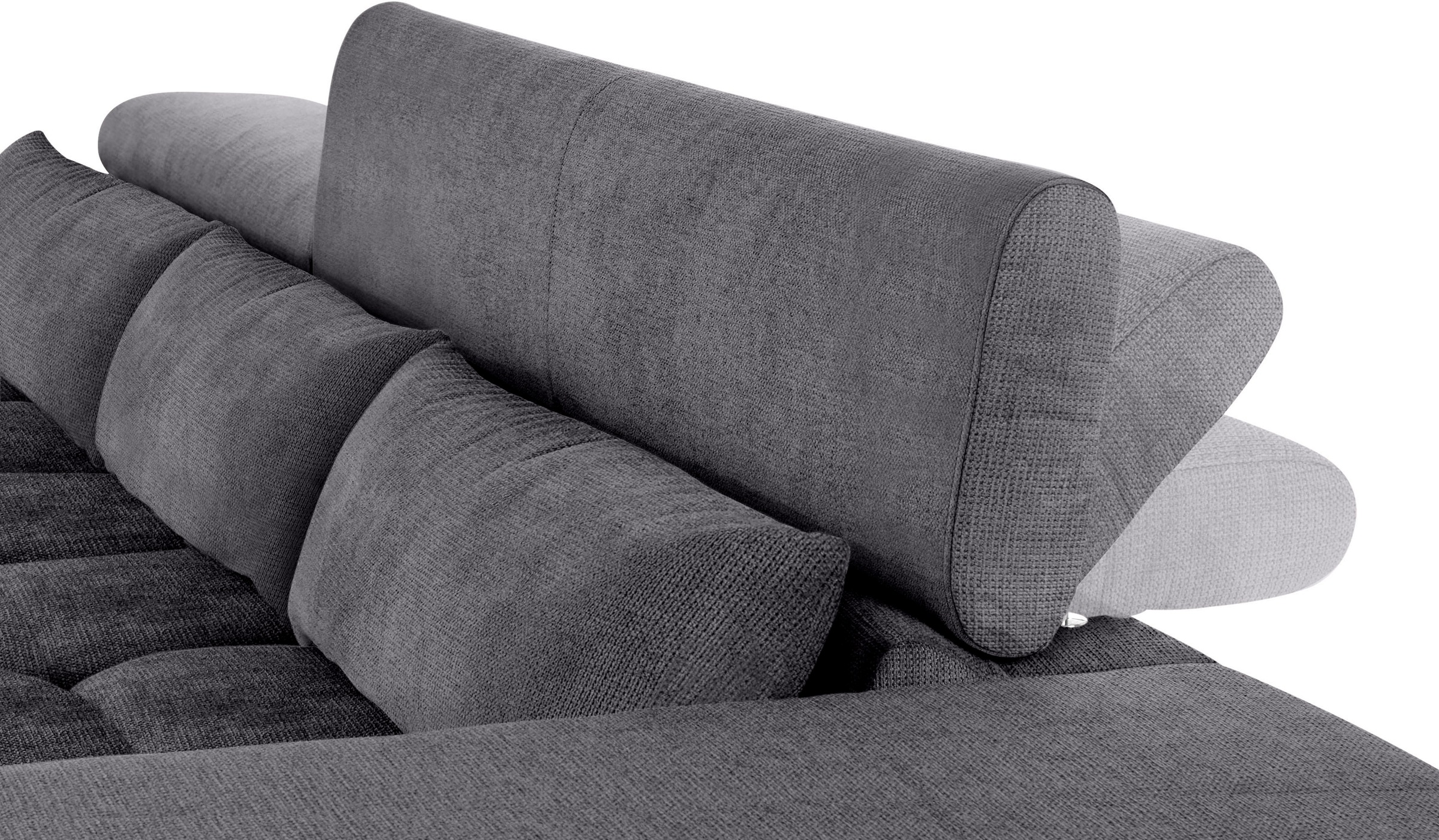 COTTA Ecksofa »Orion L-Form«, mit Kopfteilverstellung & 3 Nierenkissen