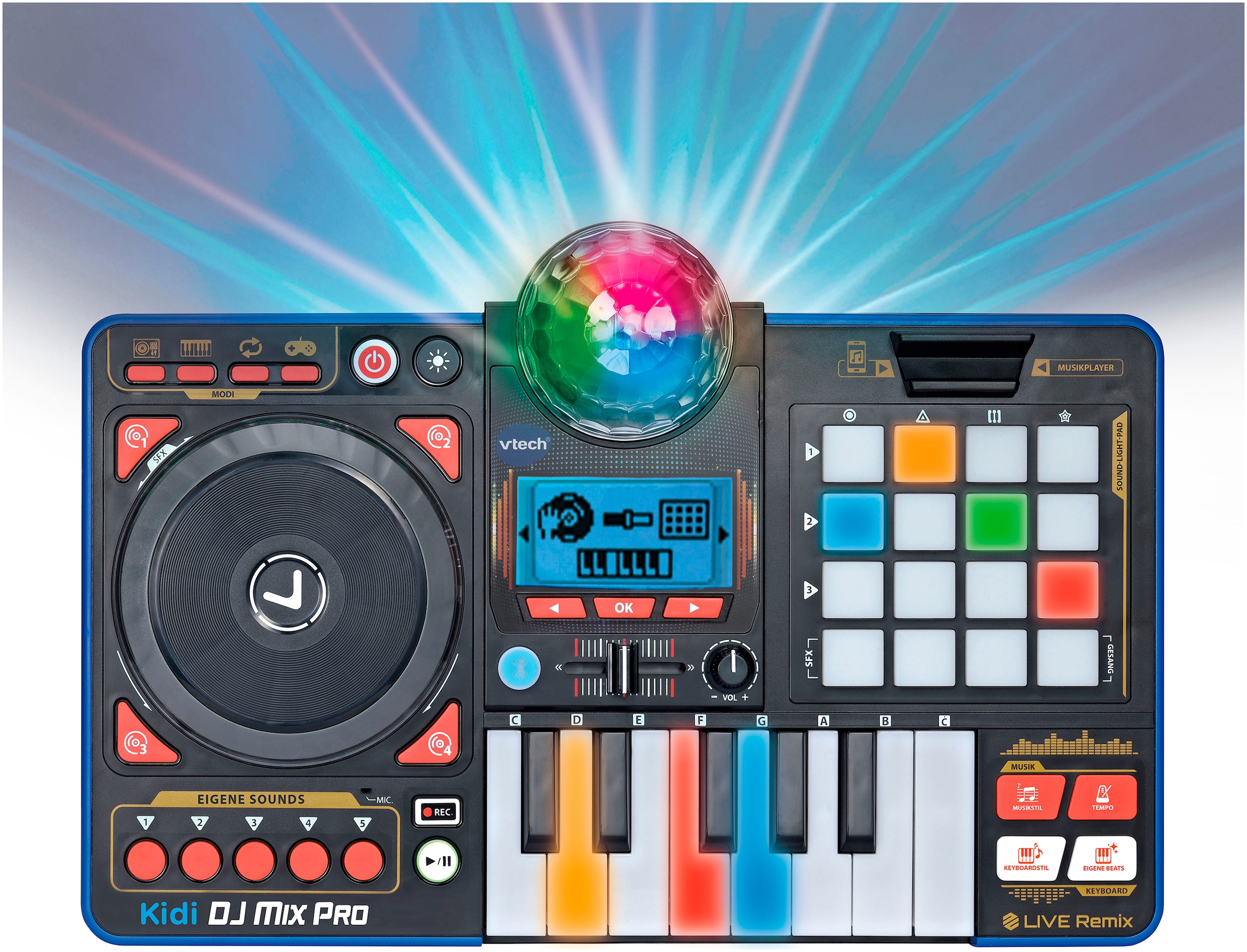 Vtech® Spielzeug-Musikinstrument »Kidi DJ Mix Pro« mit Lichteffekten