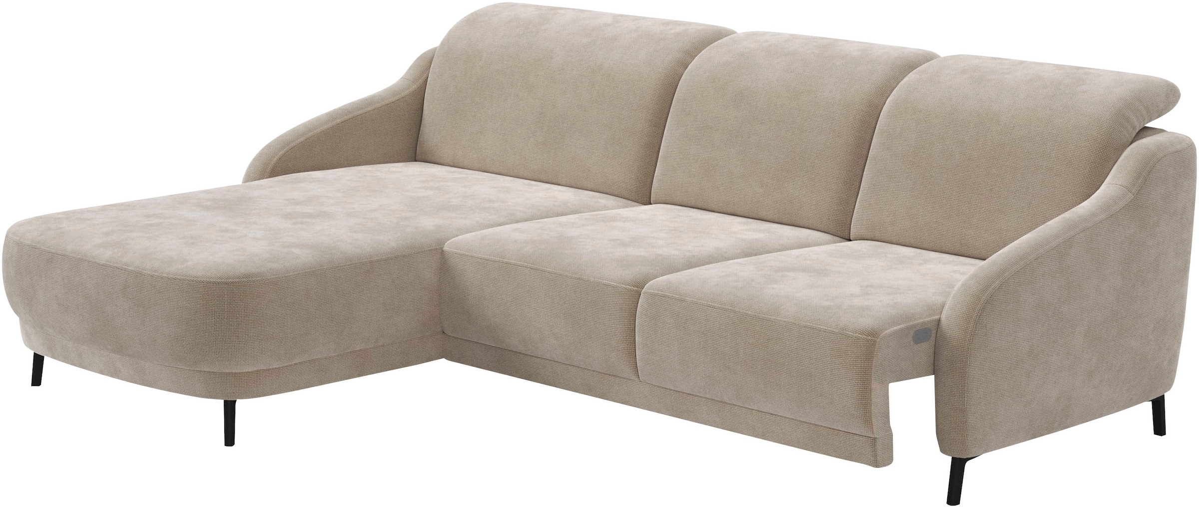 sit&more Ecksofa »Blues L-Form«, wahlweise mit Klapptisch und USB