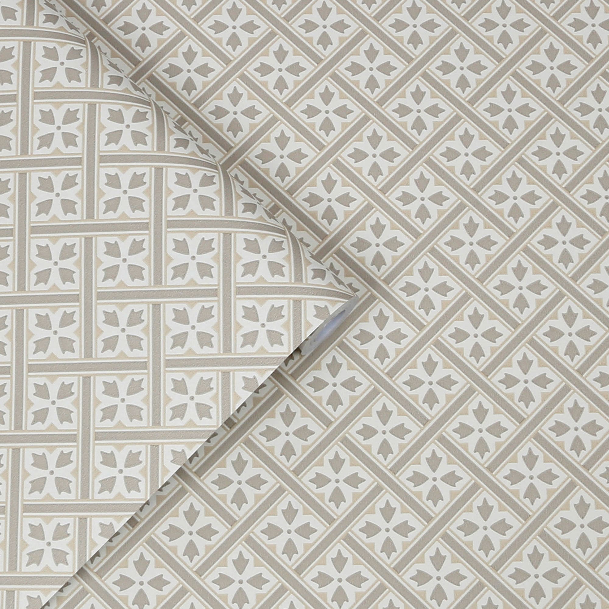 LAURA ASHLEY Vliestapete »Mr Jones Dove Grau«, botanisch, FSC® zertifiziert, mit lebhaftem Druck, 10 Meter Länge