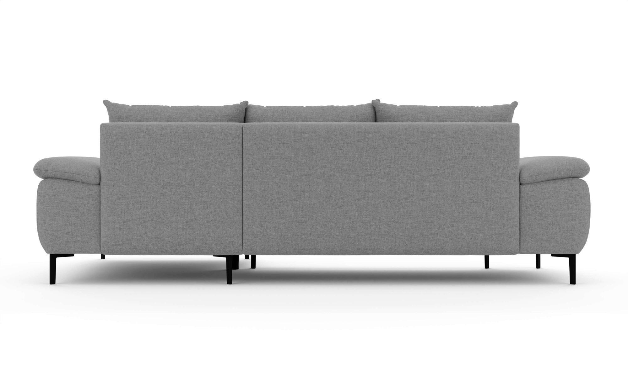 INOSIGN Ecksofa »DROMARA Schlafsofa mit Bettkasten, Maße: B/T/H 277/141/91 cm«, L-Form mit Recamiere rechts/links bestellbar, Wellenunterfederung