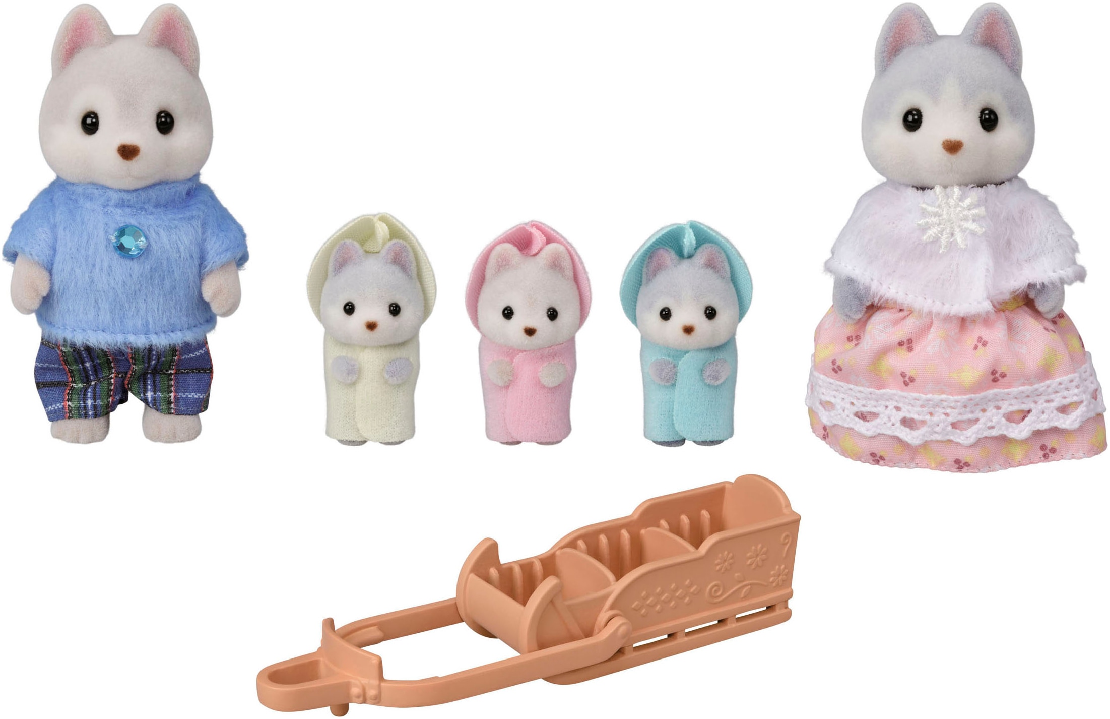 Sylvanian Families Spielfigur »Spielset Husky Familie (5636)«