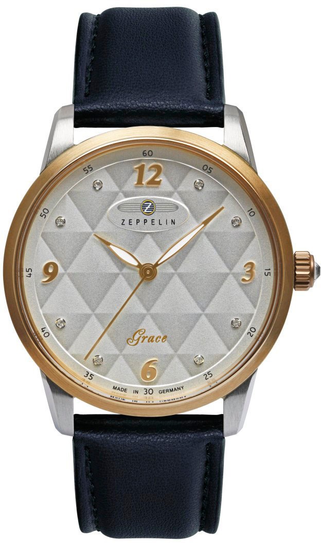 ZEPPELIN Quarzuhr »Grace«, (Set, 2 tlg., mit zusätzlichem Armband), Armbanduhr, Damenuhr, Made in Germany