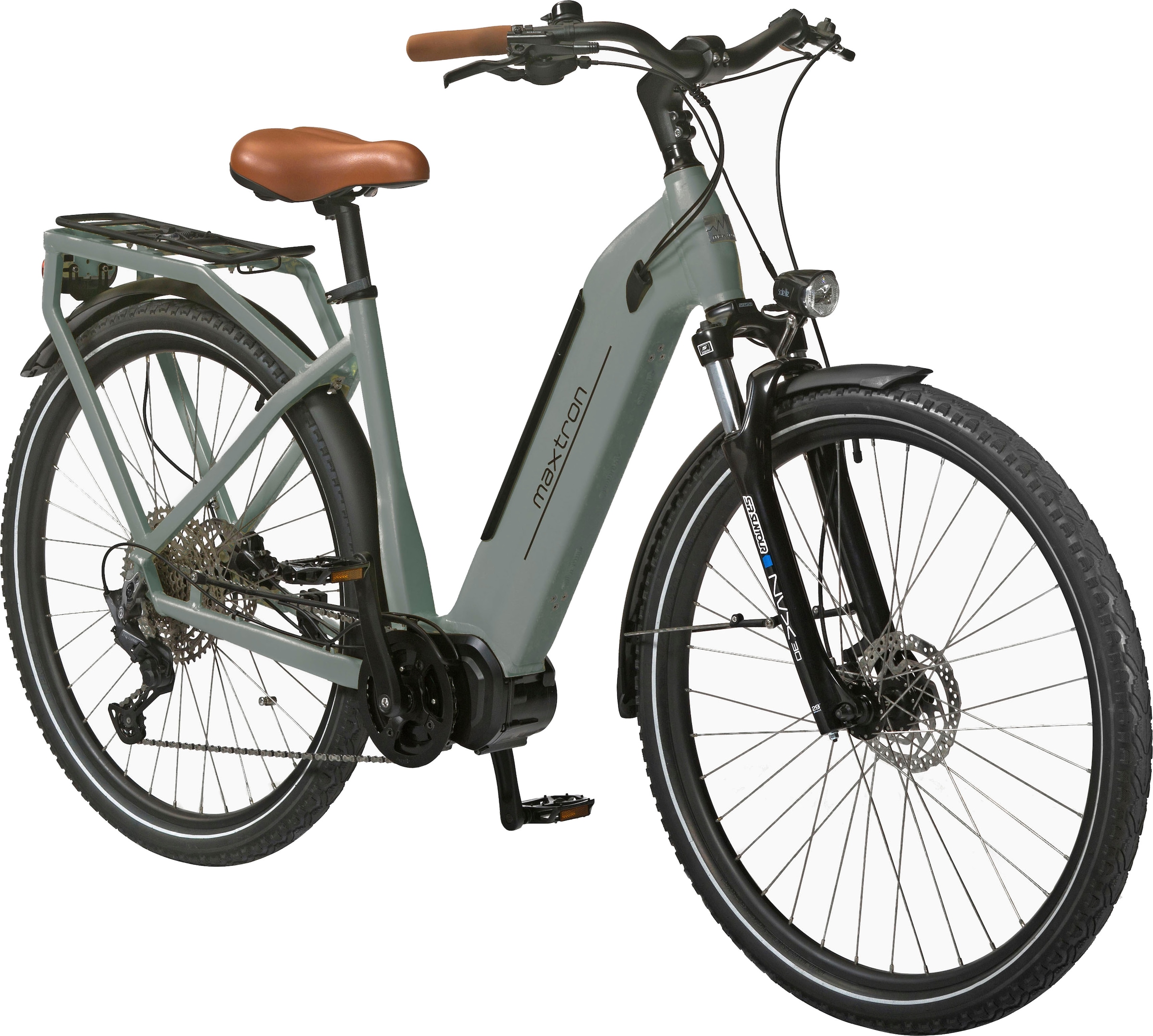 Maxtron E-Bike »MTS-21X«, 11 Gang, Shimano, Deore, Mittelmotor 250 W