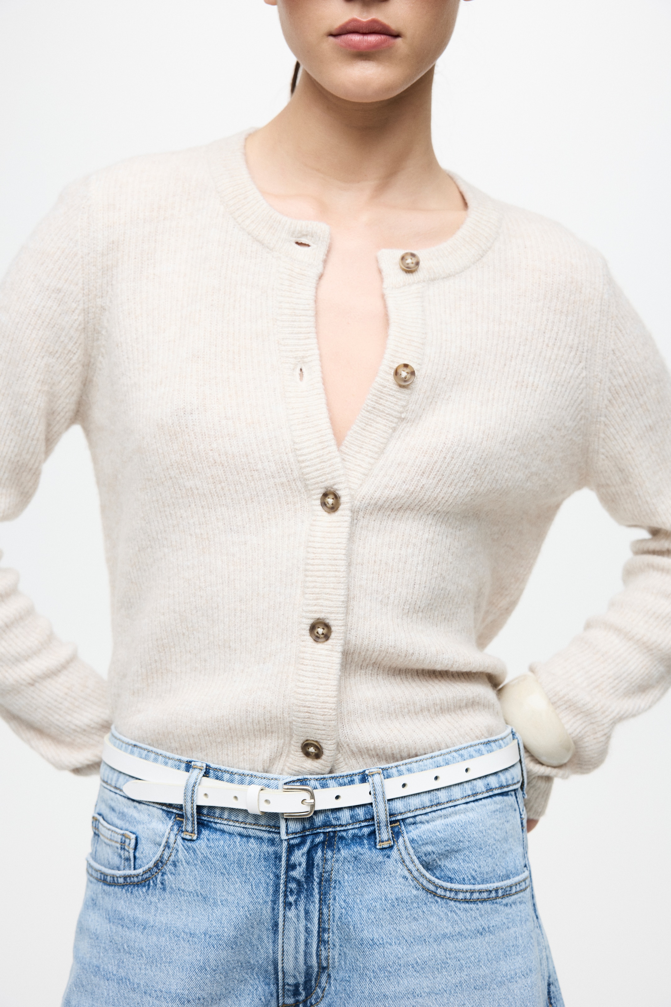 Vila Strickjacke »VIVIOLI O-NECK RIB KNIT CARDIGAN-NOOS«