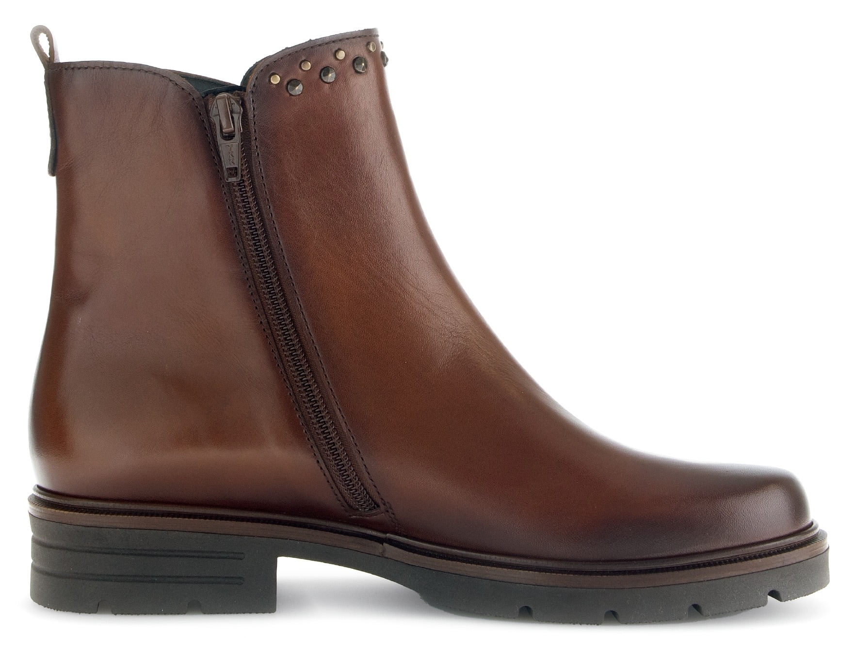 Gabor Stiefelette, Blockabsatz, Komfortschuh, Boots mit glänzenden Nieten