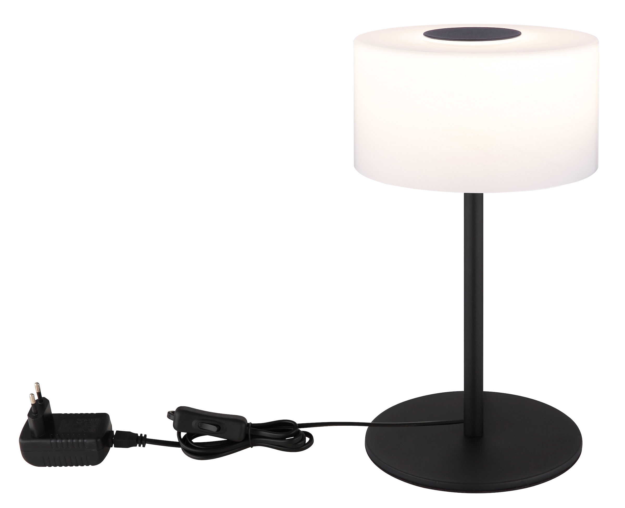 GLOBO LIGHTING LED Tischleuchte »TRENTON«, Leuchtmittel LED-Modul | LED fest integriert, Tischlampe/Glas opal alabaster/CCT 2700/6000/4000K