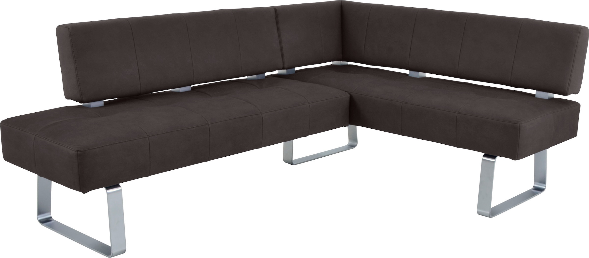 K+W Komfort & Wohnen Eckbankgruppe »Spider II«, (Set, 4 tlg.), langer Schenkel 227cm, 2 Freischwinger, Auszugstisch in Breite 130 cm