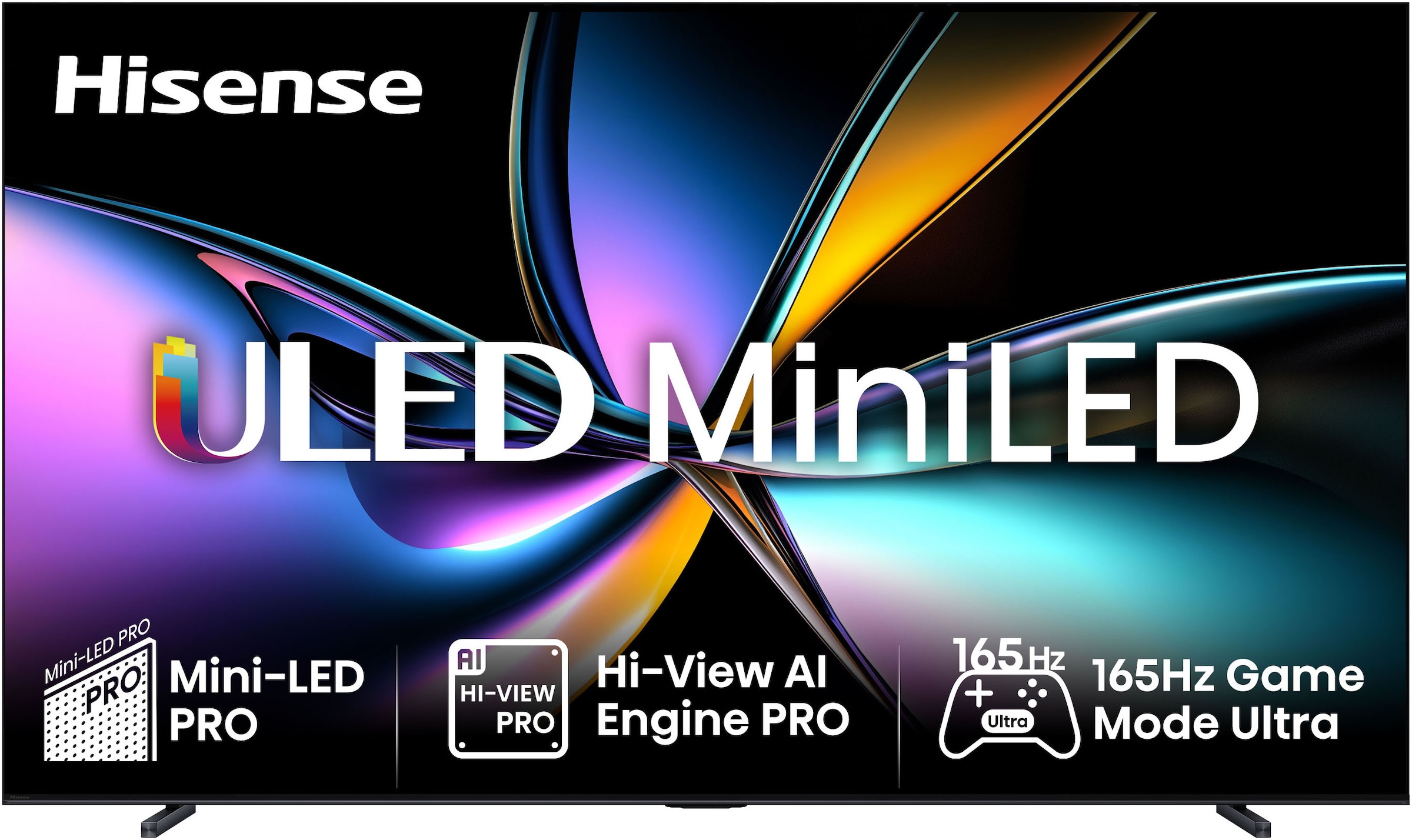 Hisense QLED Mini LED-Fernseher »100U7Q PRO« 253 cm/100 ″ Smart-TV 4K UHD MiniLED Smart TV